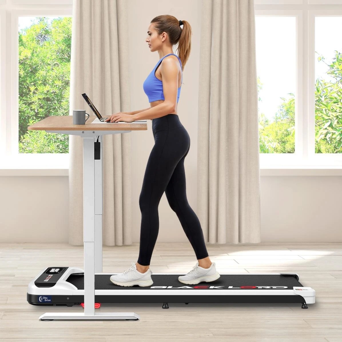8 Black Lord Treadmill Electric Walking Pad Incline Home Gym Magnetic Remote - White, 8 of 8