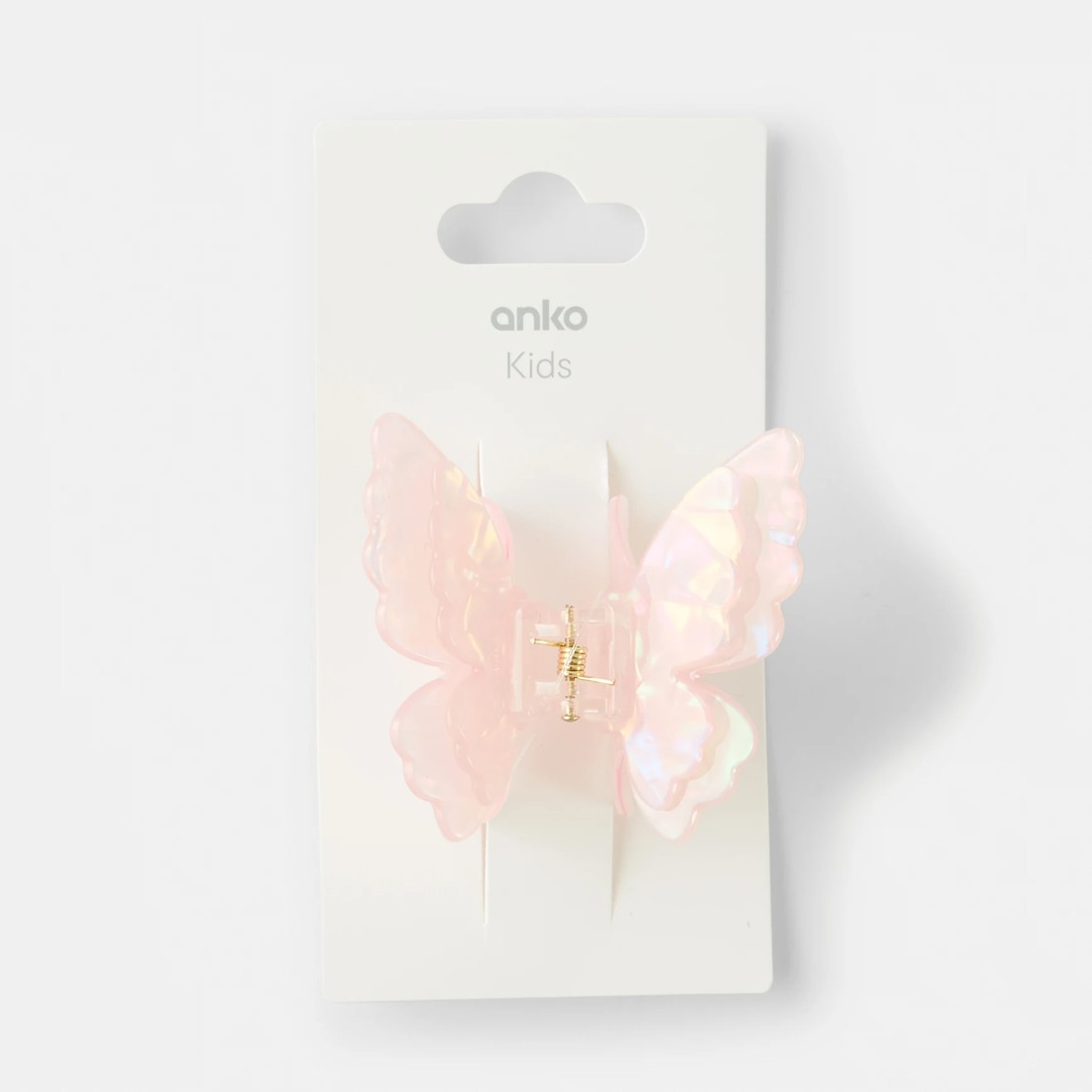4 Butterfly Claw Hair Clip - Pink, 4 of 4