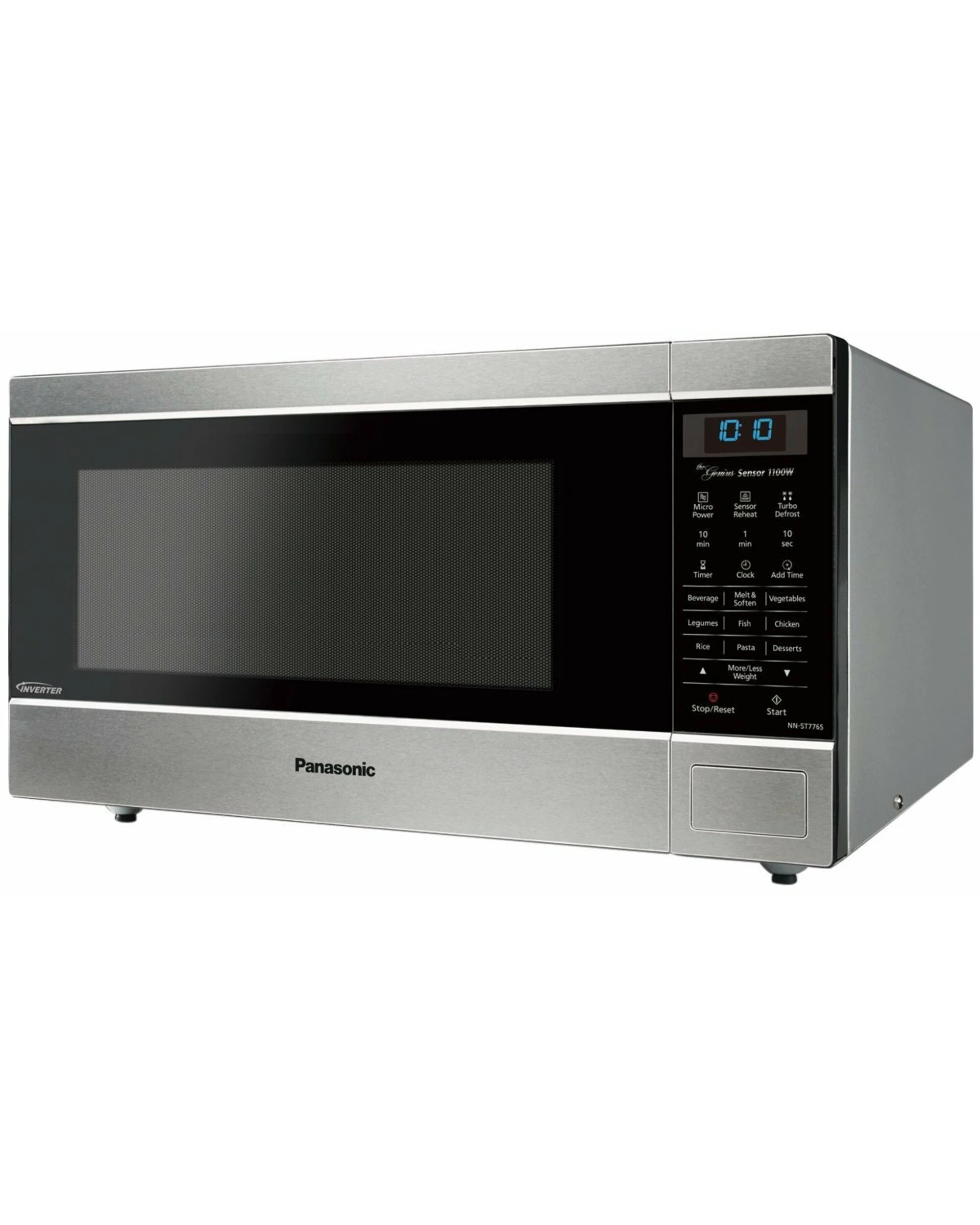 2 Panasonic 44L Genius Inverter 1100 watt Microwave Oven Stainless Steel, 2 of 4