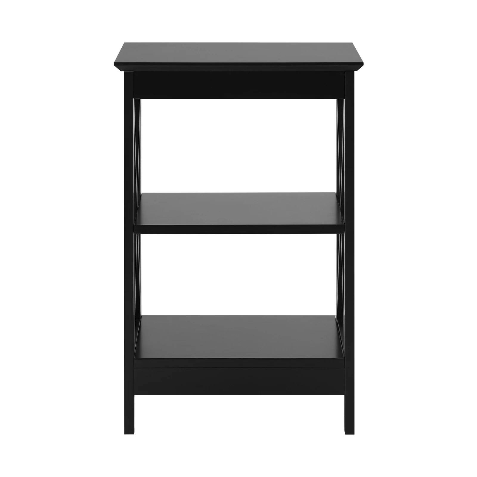 8 Oikiture Side Table Coffee Bedside Sofa End Tables 3-tier Shelf
 - Black, 8 of 10