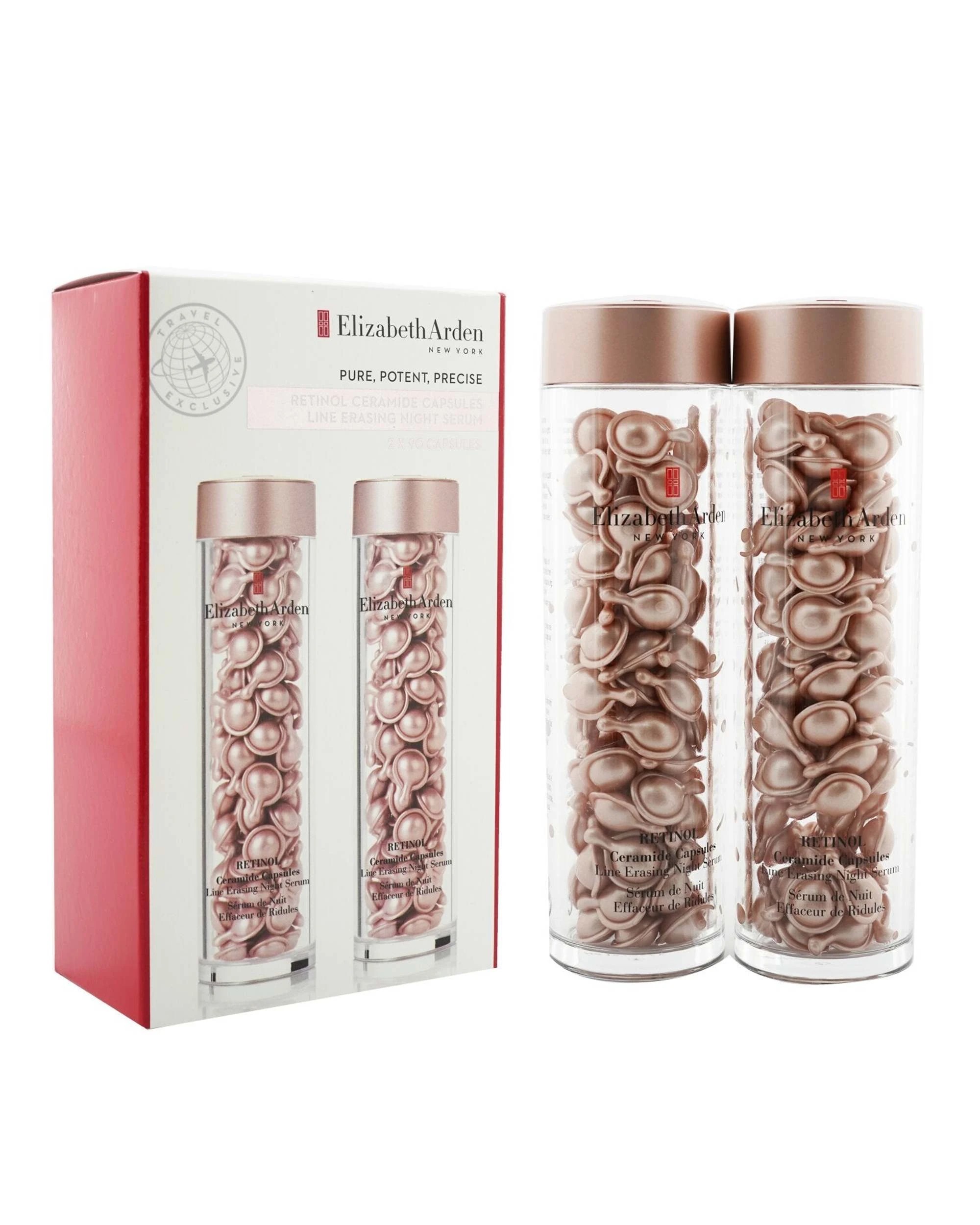 2 Elizabeth Arden Ceramide Retinol Capsules - Line Erasing Night Serum Duo 2x90caps, 2 of 3