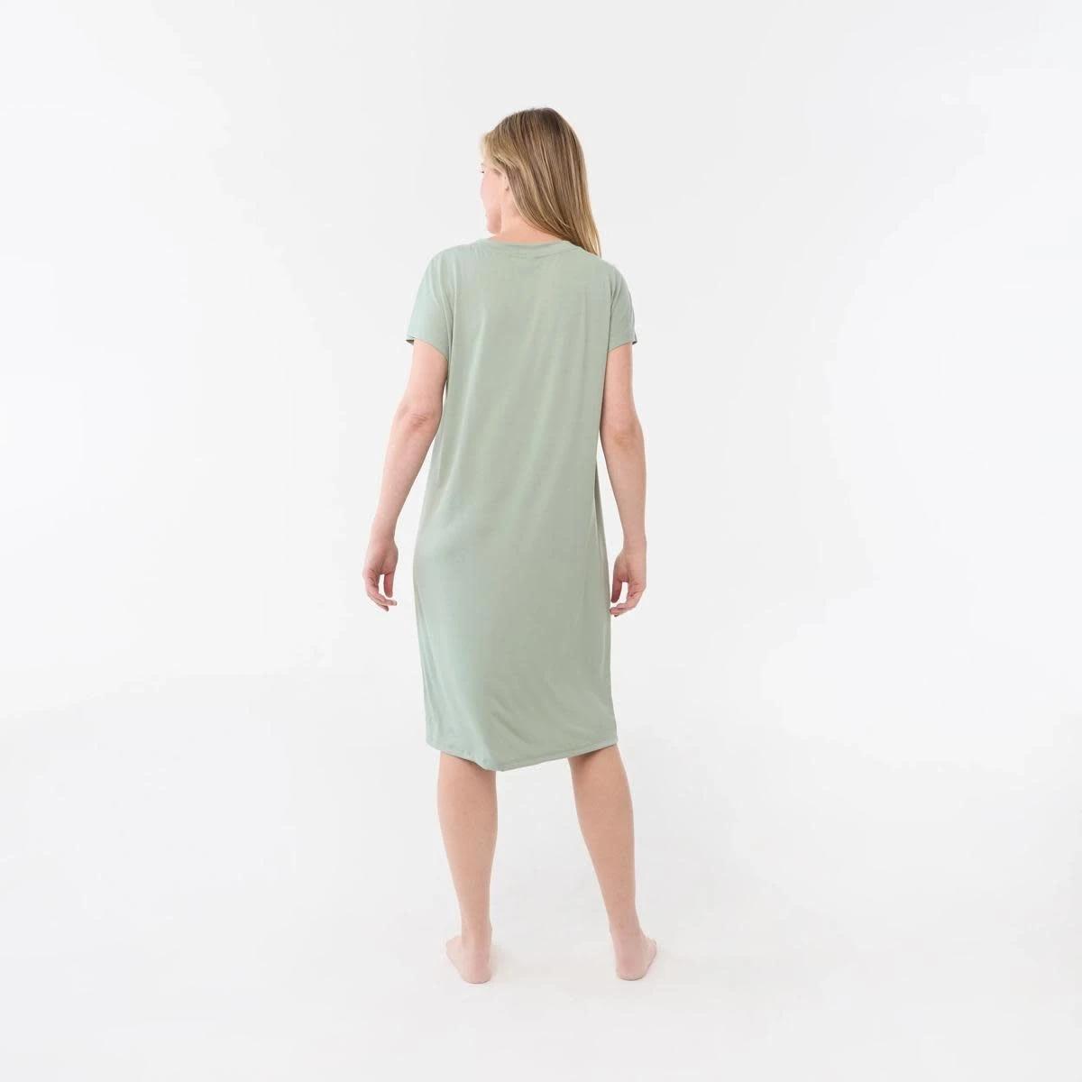 3 Short Sleeve Comfort Nightie ICEBERG GREEN, 3 of 5