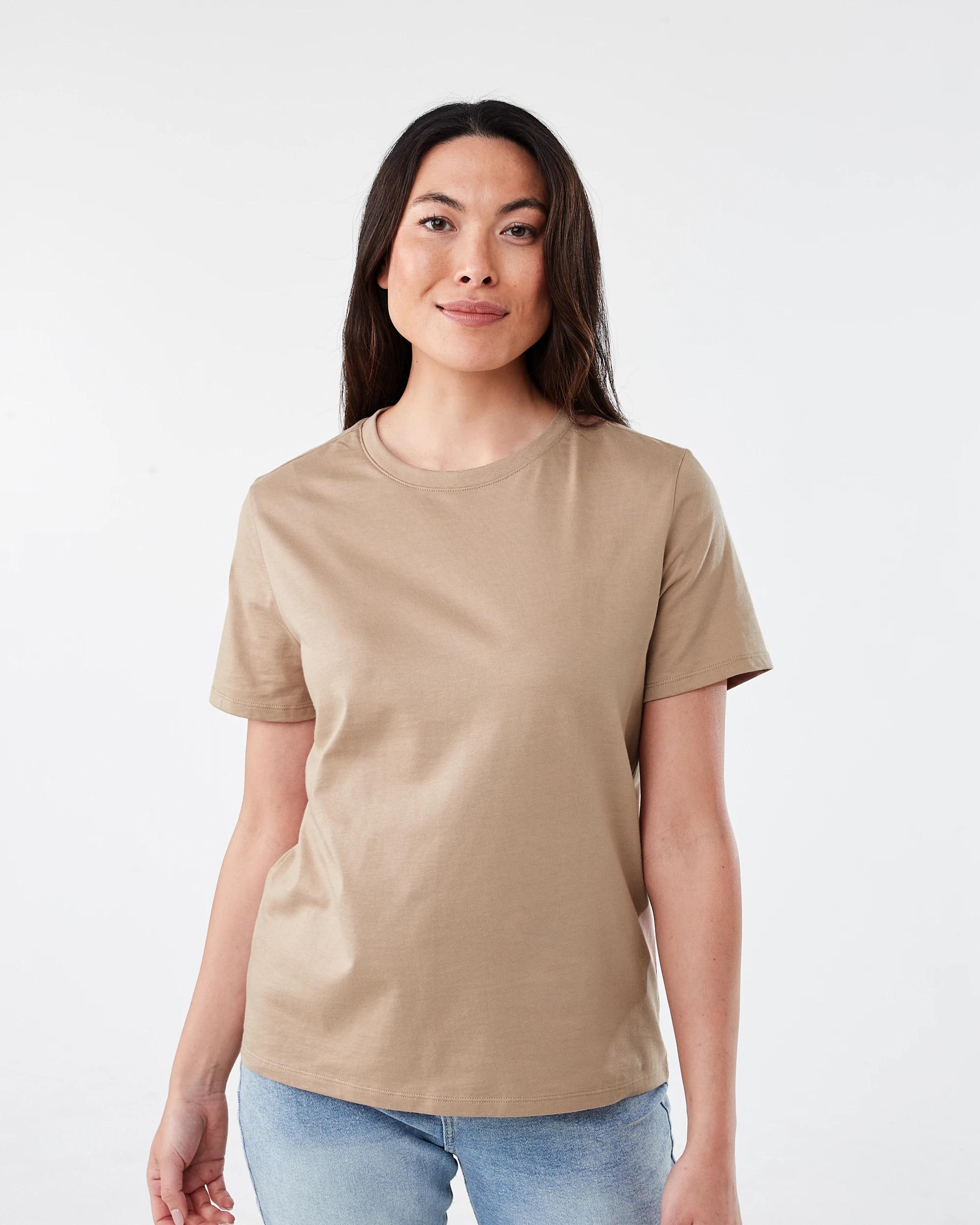 1 Short Sleeve Australian Cotton T-shirt Natural, 1 of 5