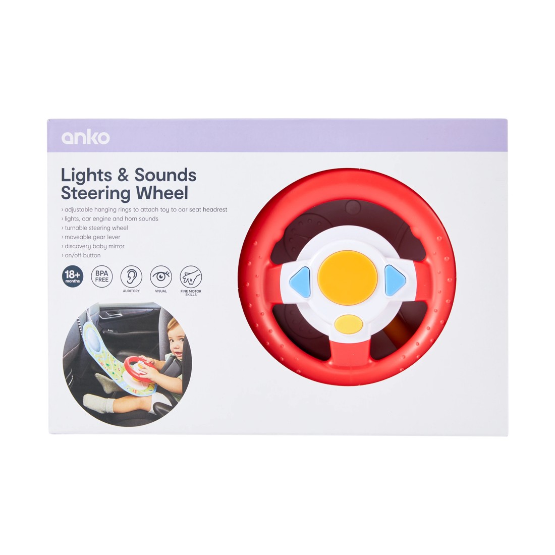 9 Lights & Sounds Steering Wheel, 9 of 10