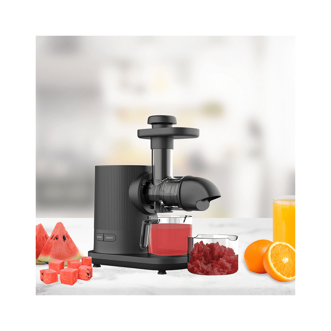 6 Lennox 36.5cm Cold Press Slow Juicer/fruit/juice Healthy Drink Maker 150w - Black, 6 of 9