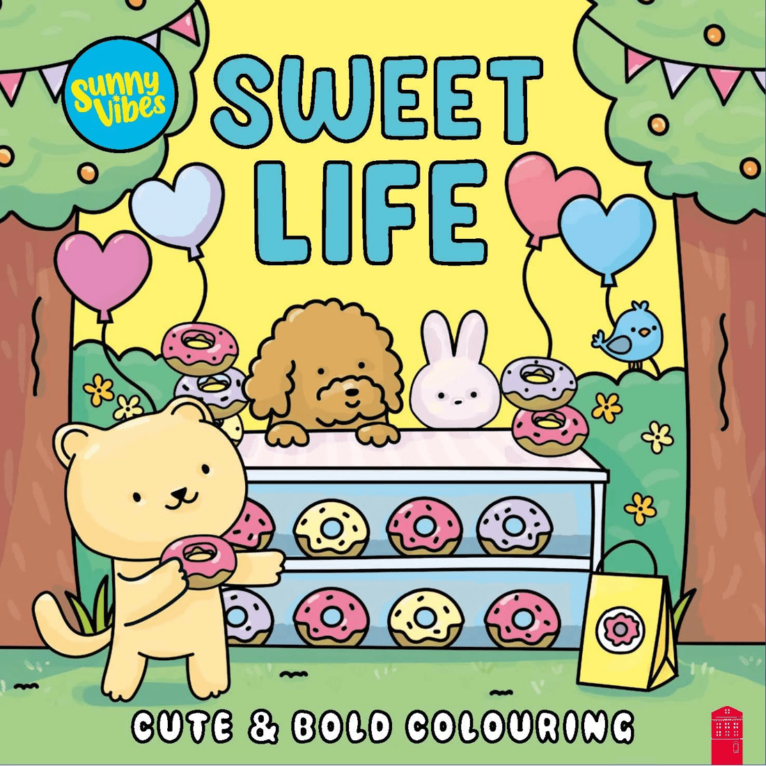1 Sunny Vibes Sweet Life Cute & Bold Colouring Book, 1 of 1