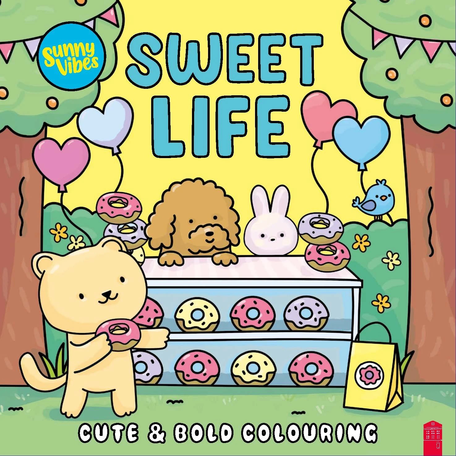1 Sunny Vibes Sweet Life Cute & Bold Colouring Book, 1 of 1