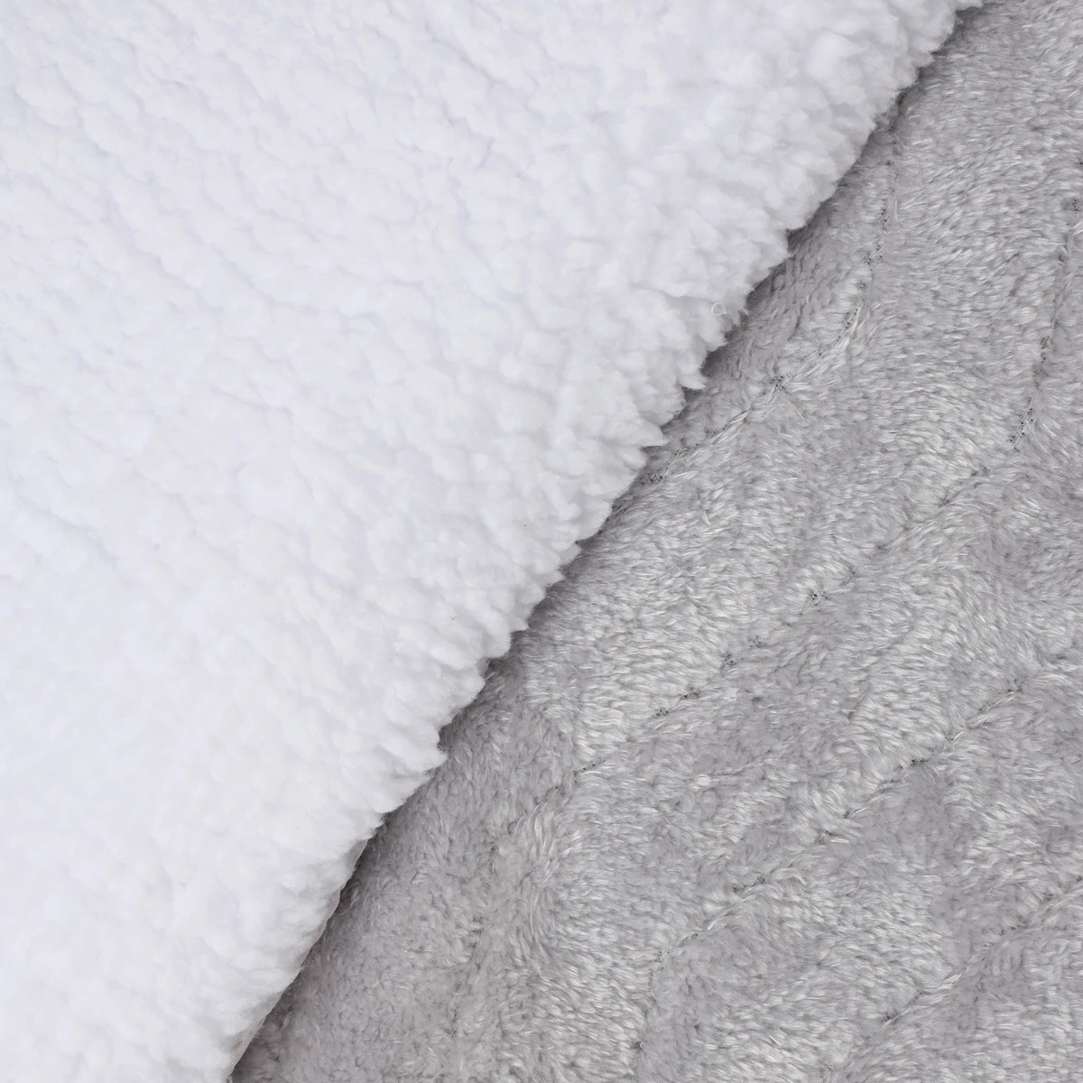 3 Plush Blanket - Grey, 3 of 4