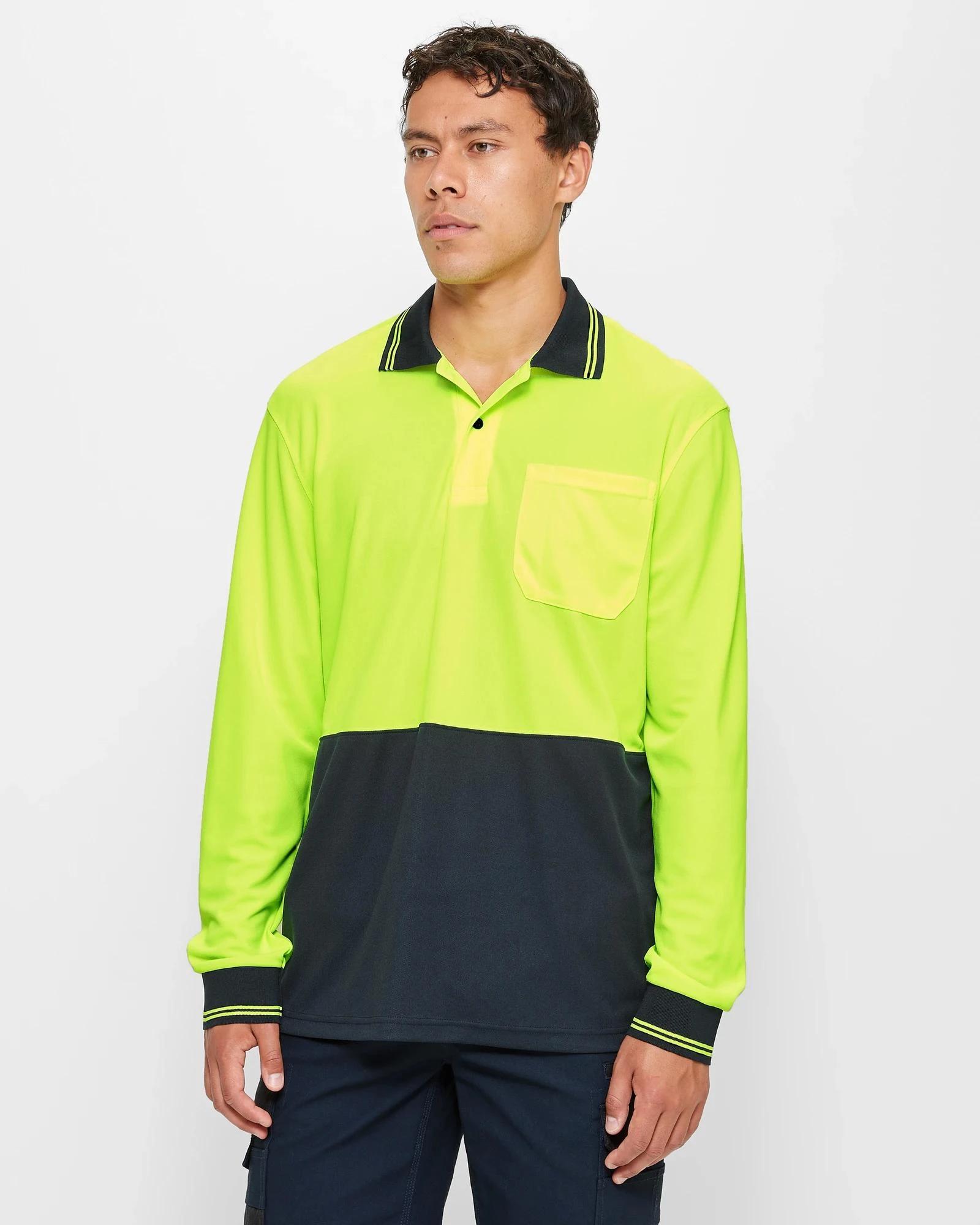 1 Graphite Hi-Visibility Polo Shirt YELLOW, 1 of 5