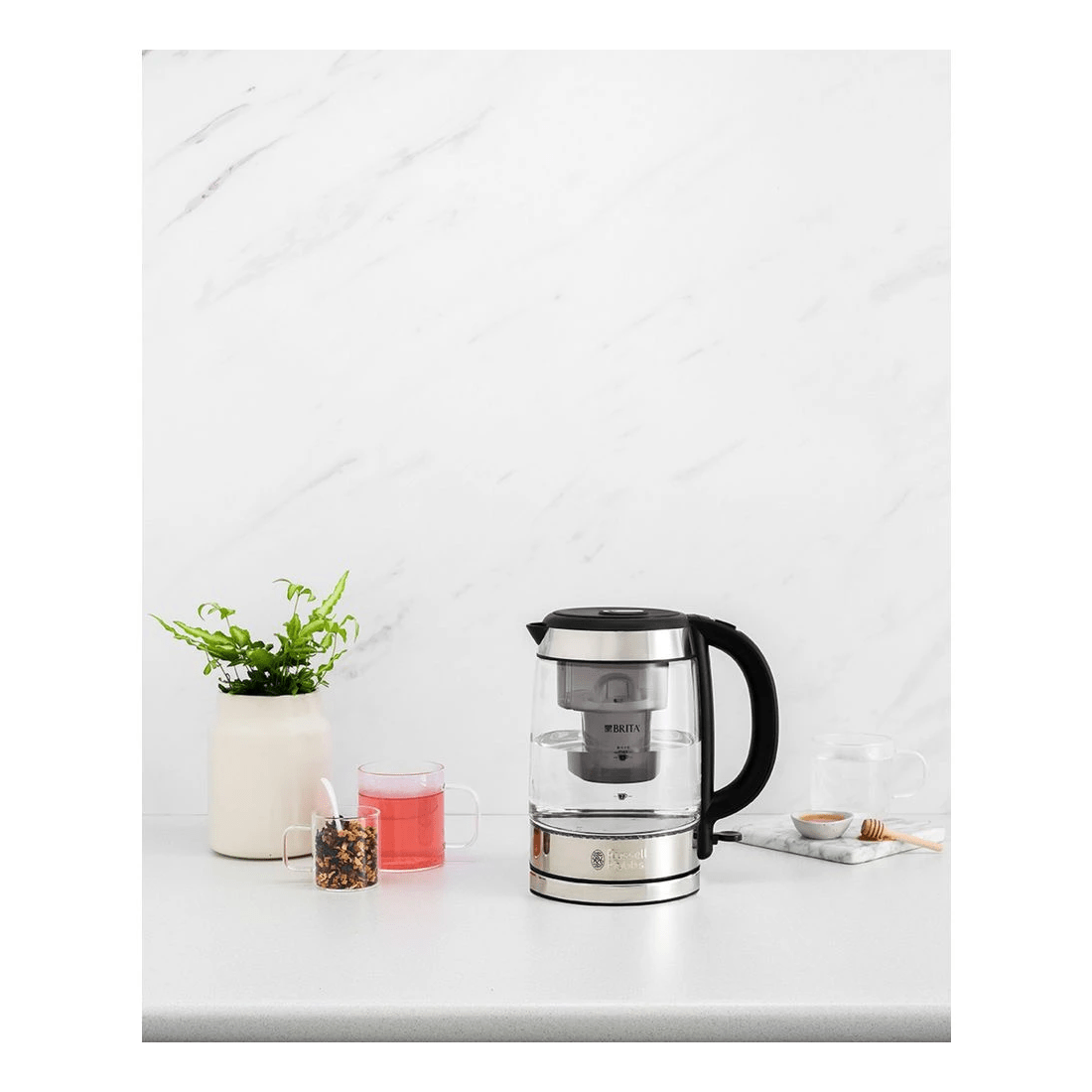 7 Russell Hobbs Brita Glass Kettle - Water Filter Kettle - Filter Reminder
 - plain, 7 of 7