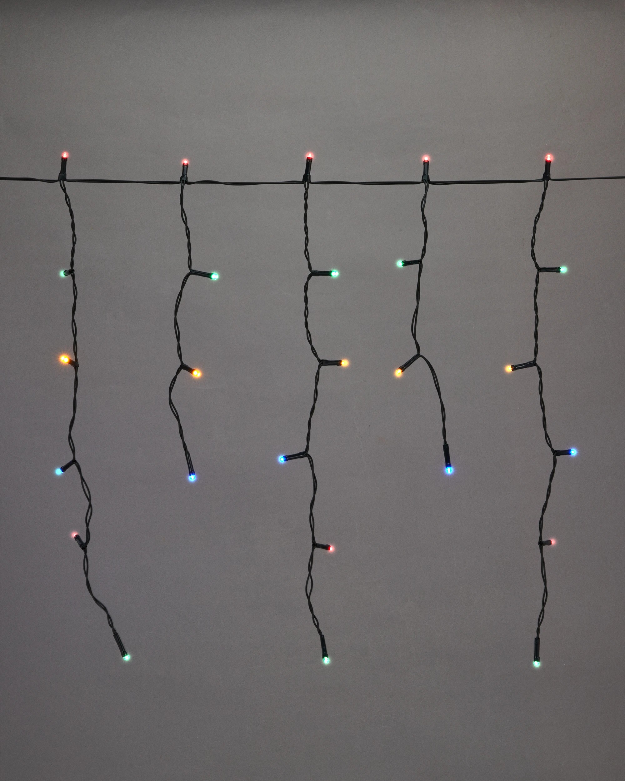 1 Solar Powered 500 LED Multifunction Multi-Coloured Icicle String Lights, 1 of 6