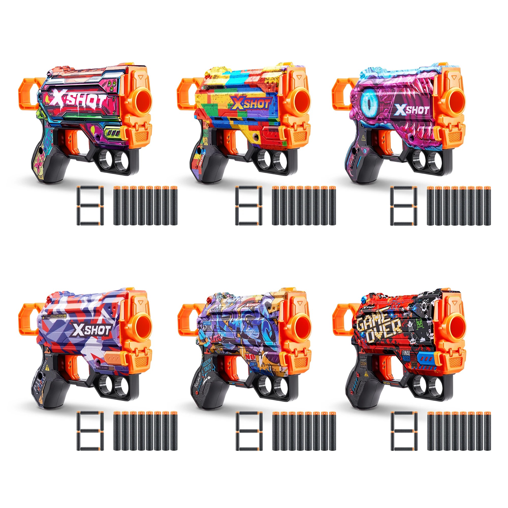 3 Zuru X-Shot Skins Menace Dart Blaster - Camo, 3 of 8
