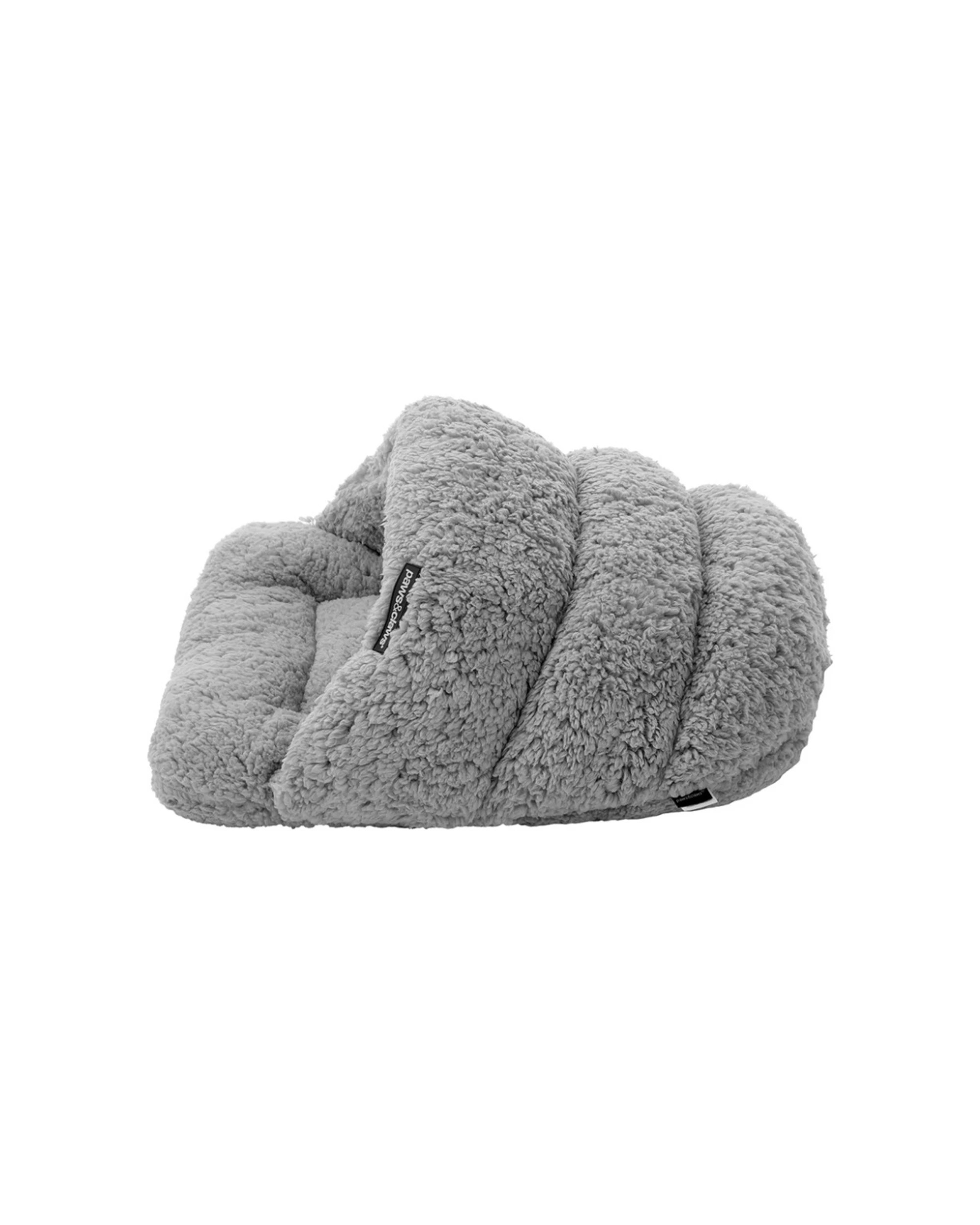 4 Paws & Claws Sherpa Igloo Pet Dog Cat Soft Bed 58x44cm - Grey, 4 of 6