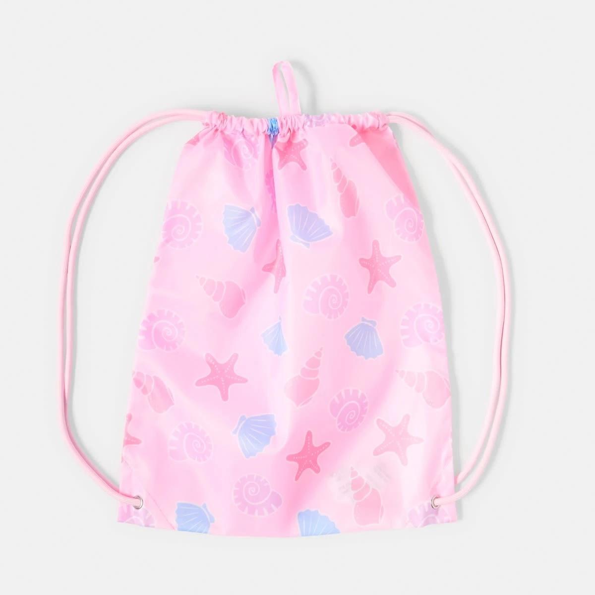 1 Drawstring Bag PINK SEA SHELL, 1 of 4