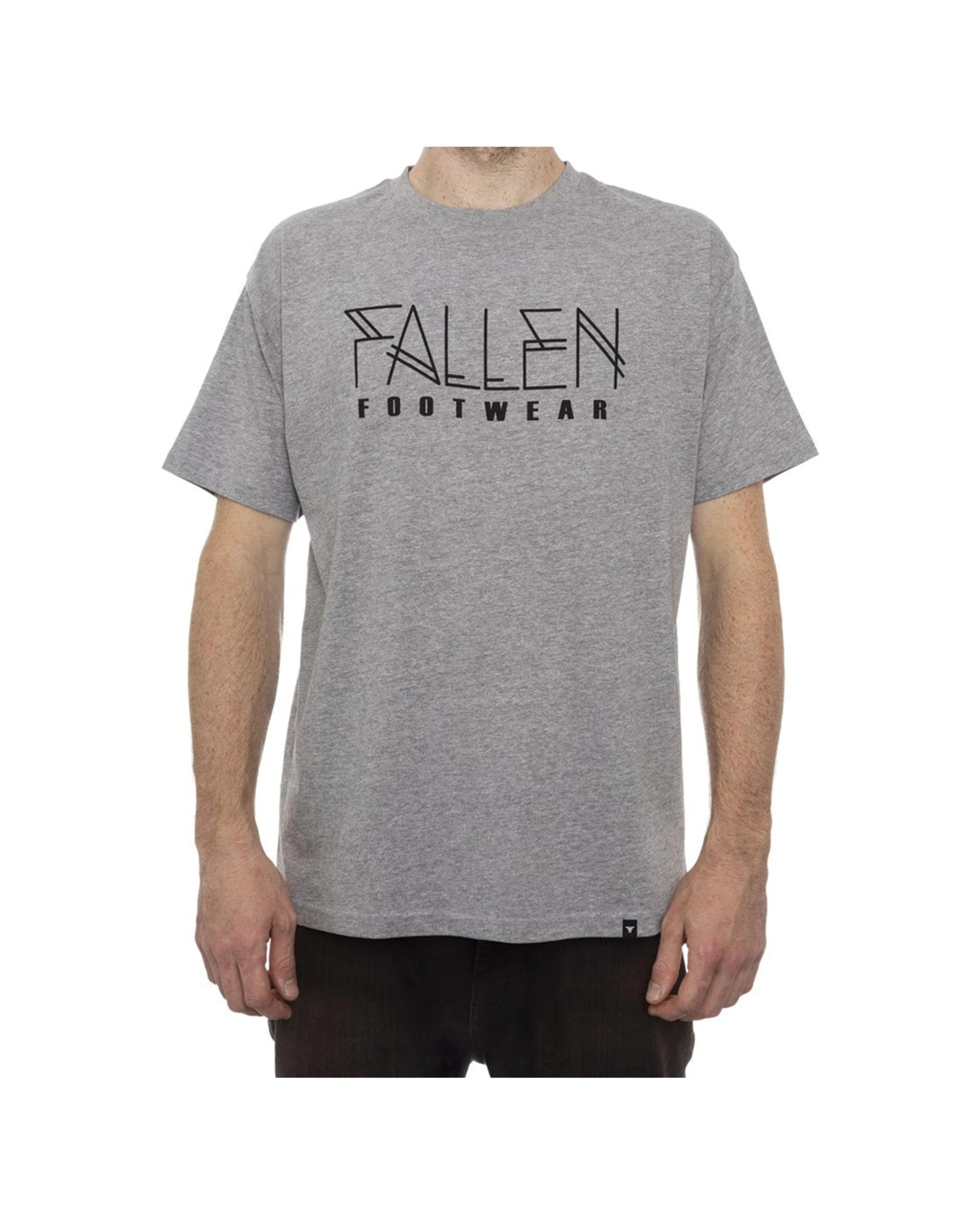 1 Fallen Footwear Men Neuveaux 100% Cotton Tees Regular Fit Soft Comfortable Wear GREY, 1 of 2
