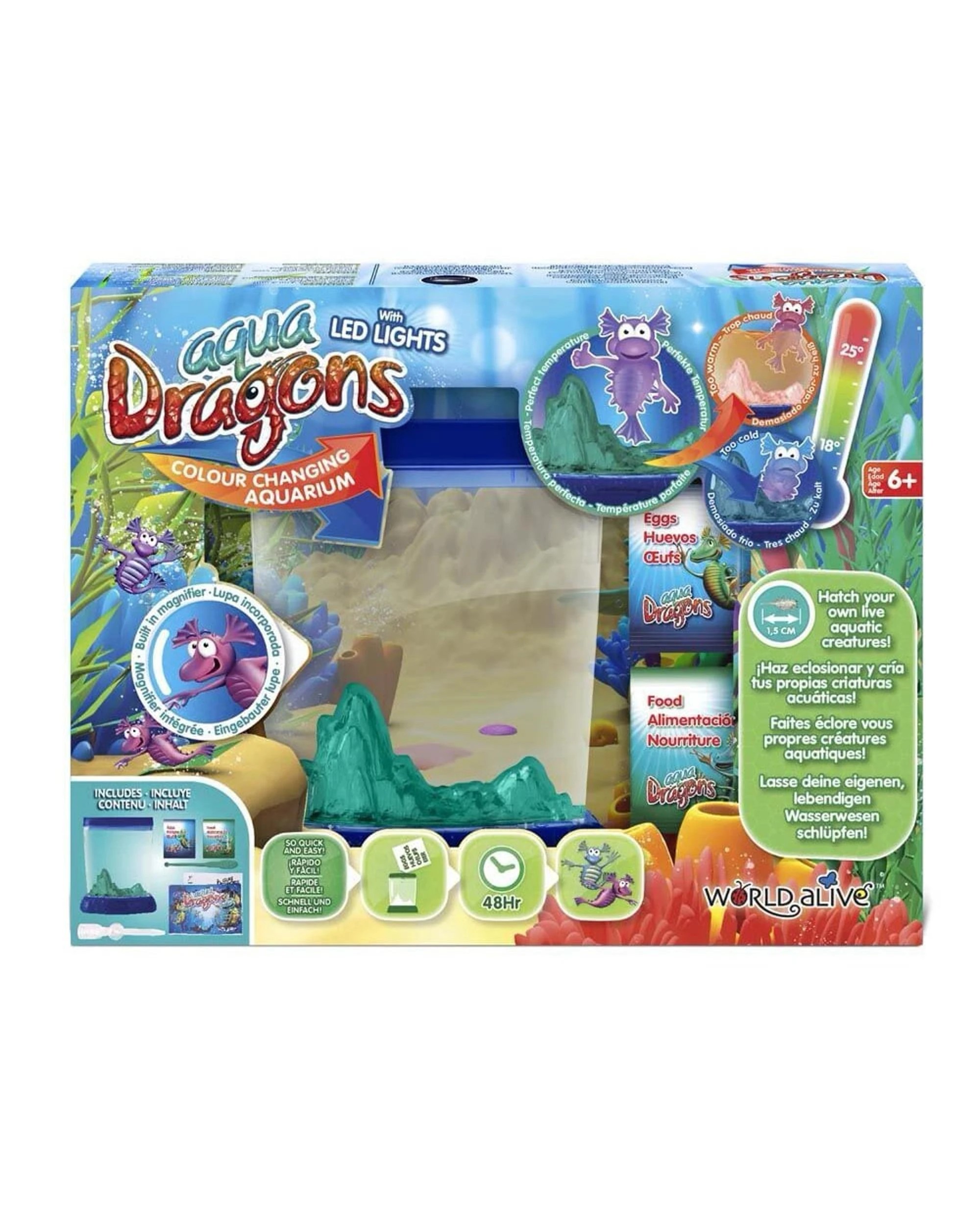 1 Aqua Dragons Deluxe Deep Sea Habitat with LED Lights and Colour Changing Aquarium, 1 of 1