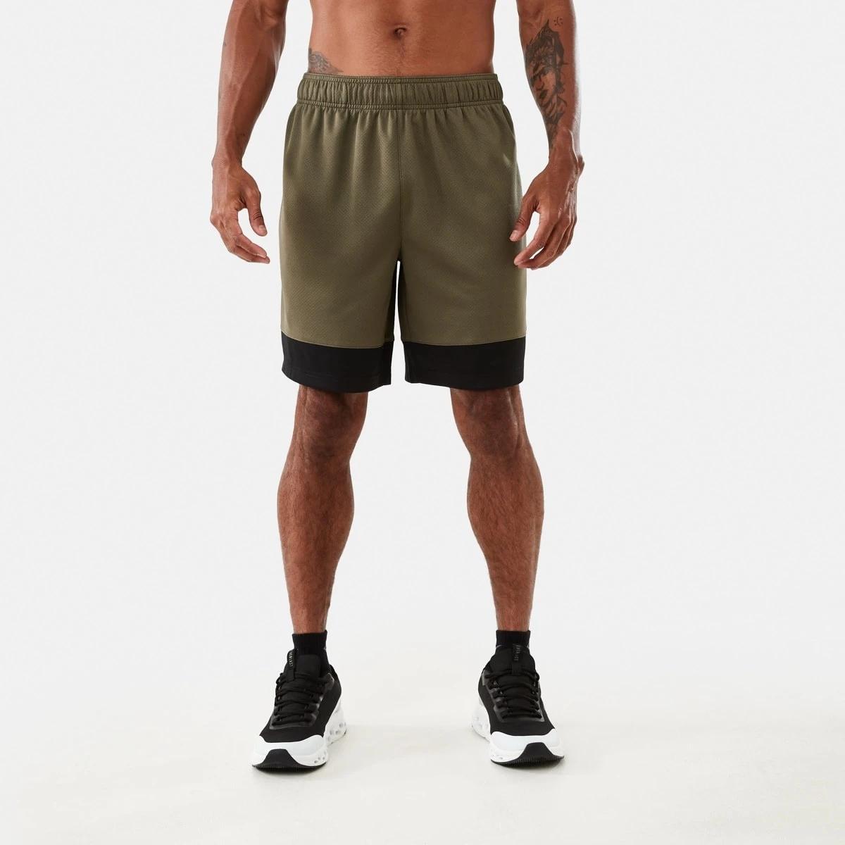 7 Everlast Mens Mesh Panelled Shorts EVER KHAKI, 7 of 7