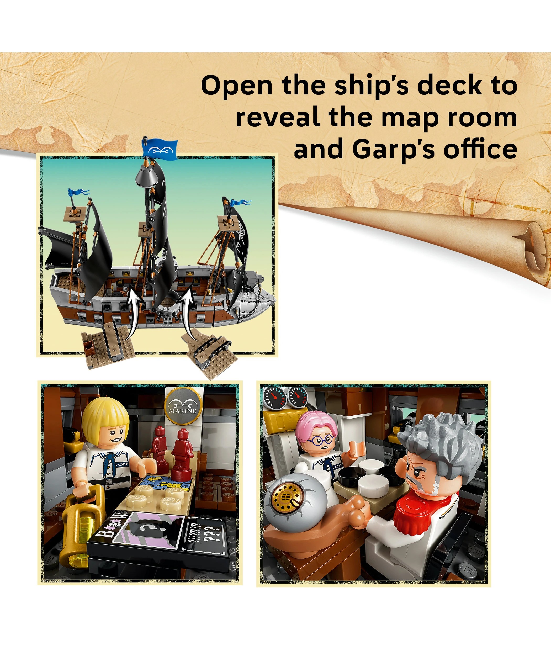 4 LEGO ONE PIECE Garp's Marine Battleship 75646, 4 of 10