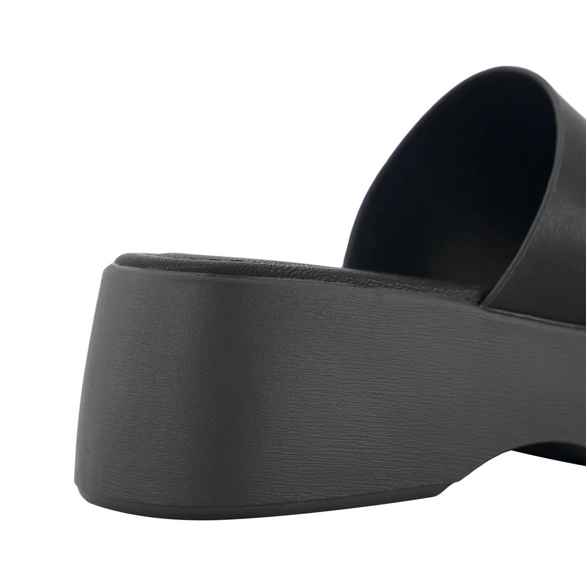5 Casual Mule Platform Heels Black, 5 of 5