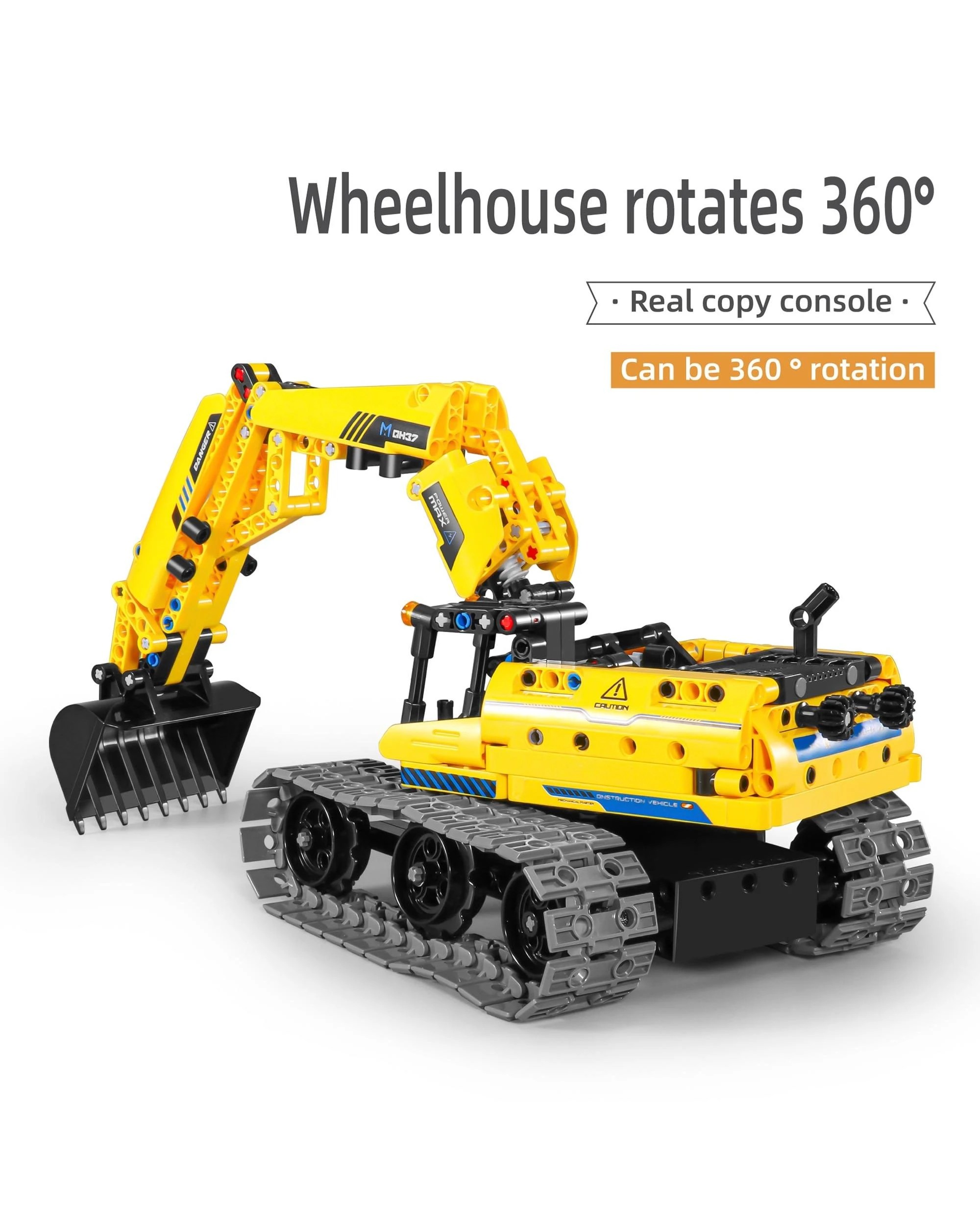 4 iM.Master Mechanical Master Remote Control Excavator and Robot 3-in-1 430 Piece Model Kit - 8037, 4 of 10