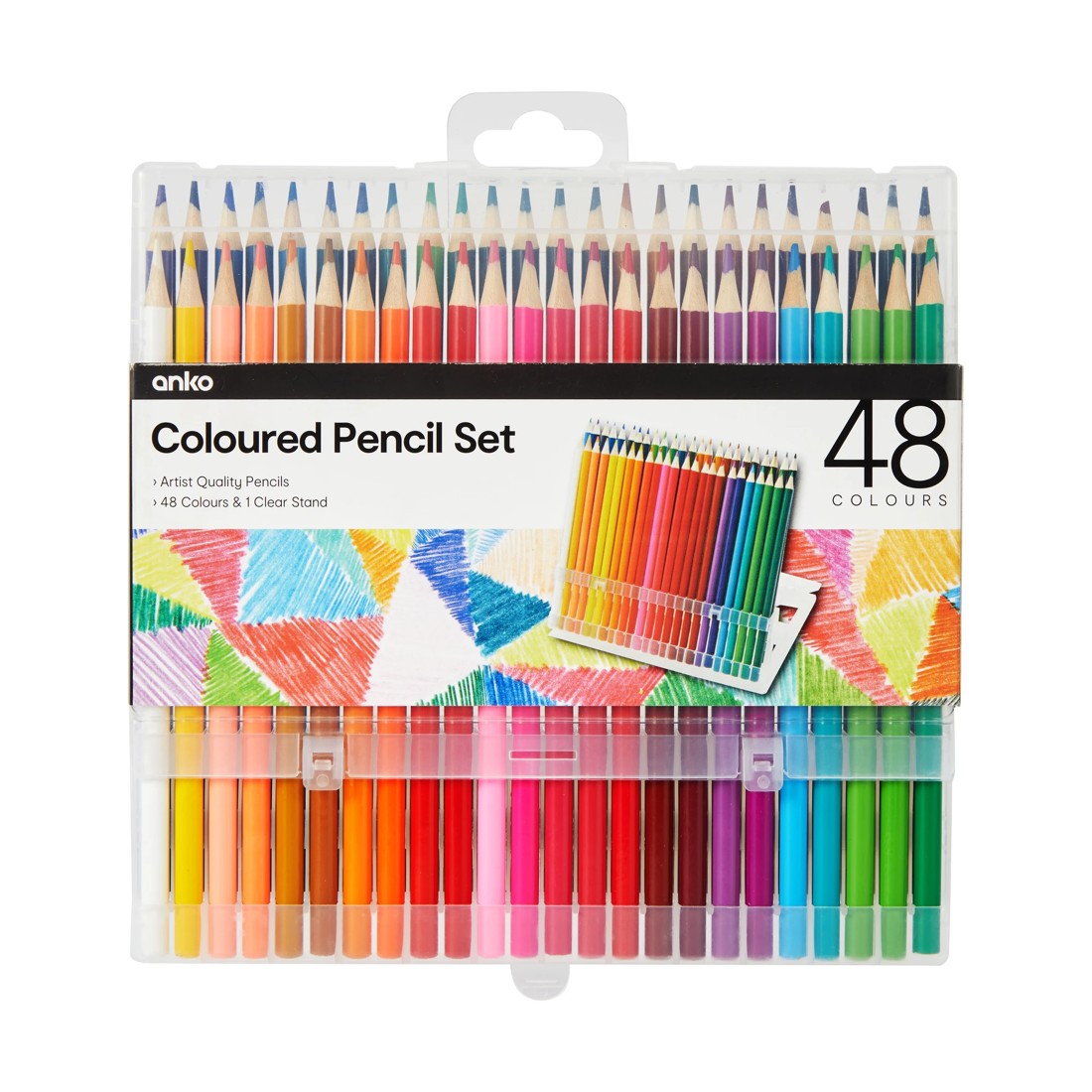 1 48 Piece Coloured Pencil Set, 1 of 6