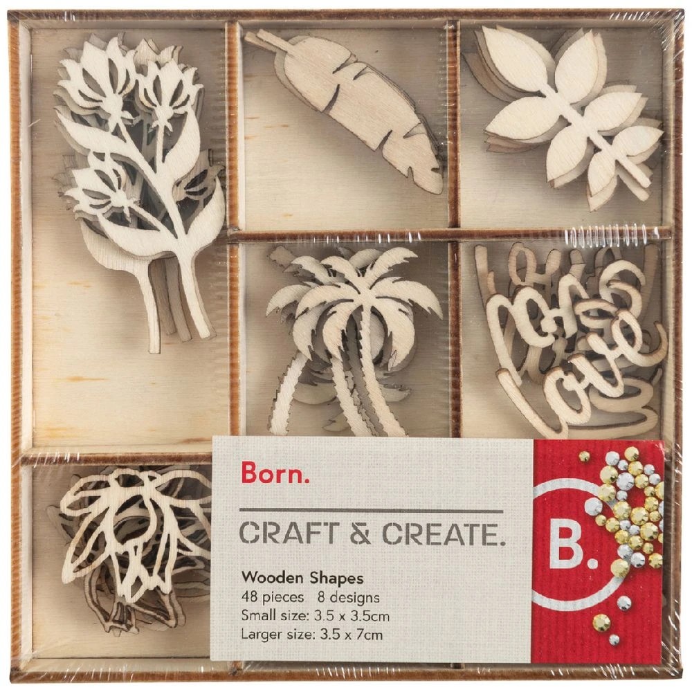 1 Born Assorted Wooden Shapes, 1 of 2