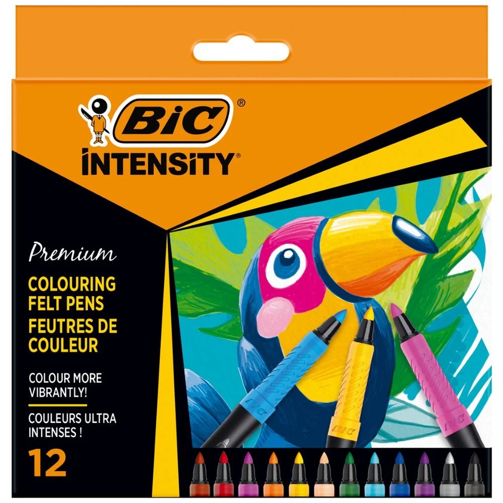 1 BIC Intensity Colouring Felt Pen Assorted 12 Pack, 1 of 5