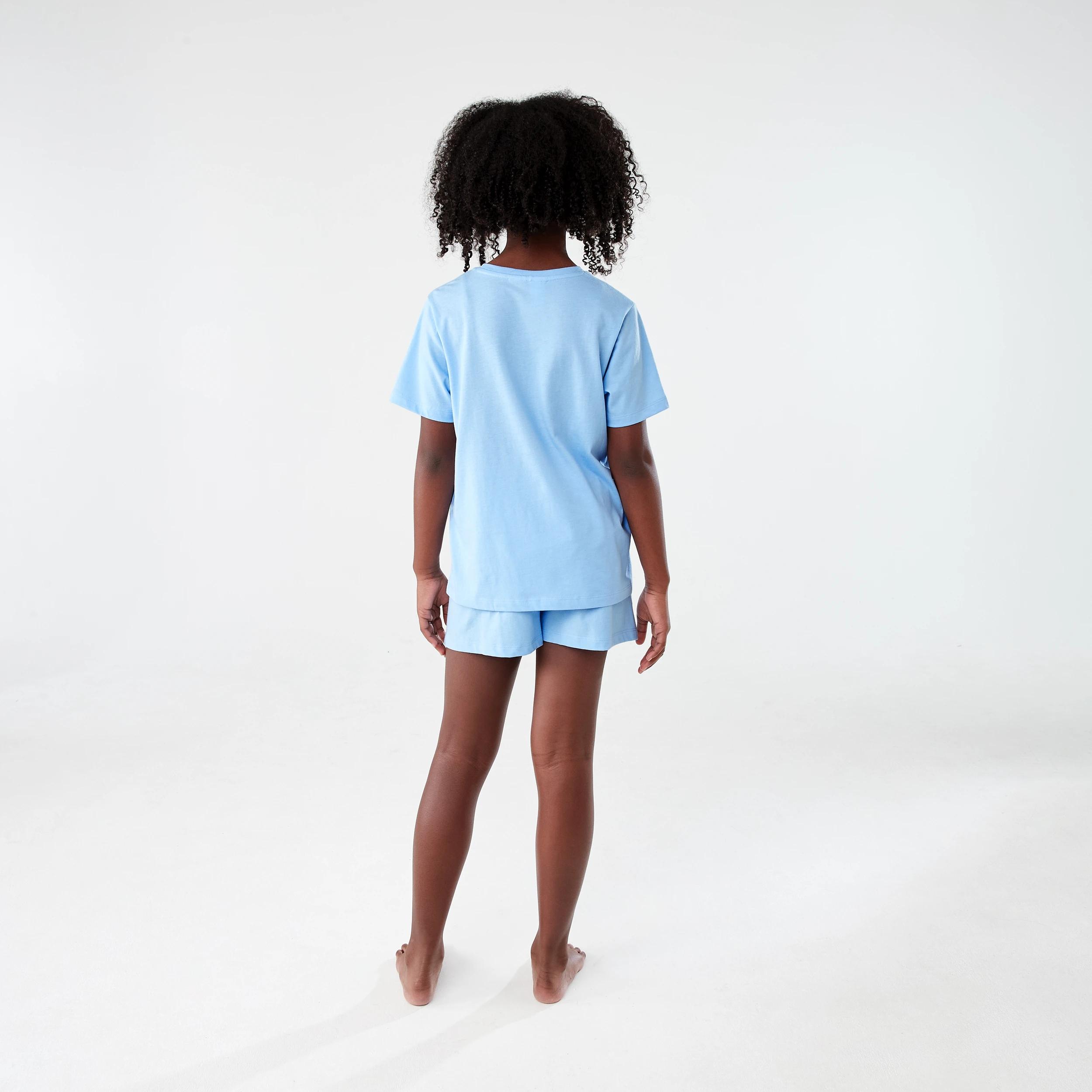 2 Short Sleeve Knit Pyjama Set BLUE TEDDY LOVE, 2 of 7