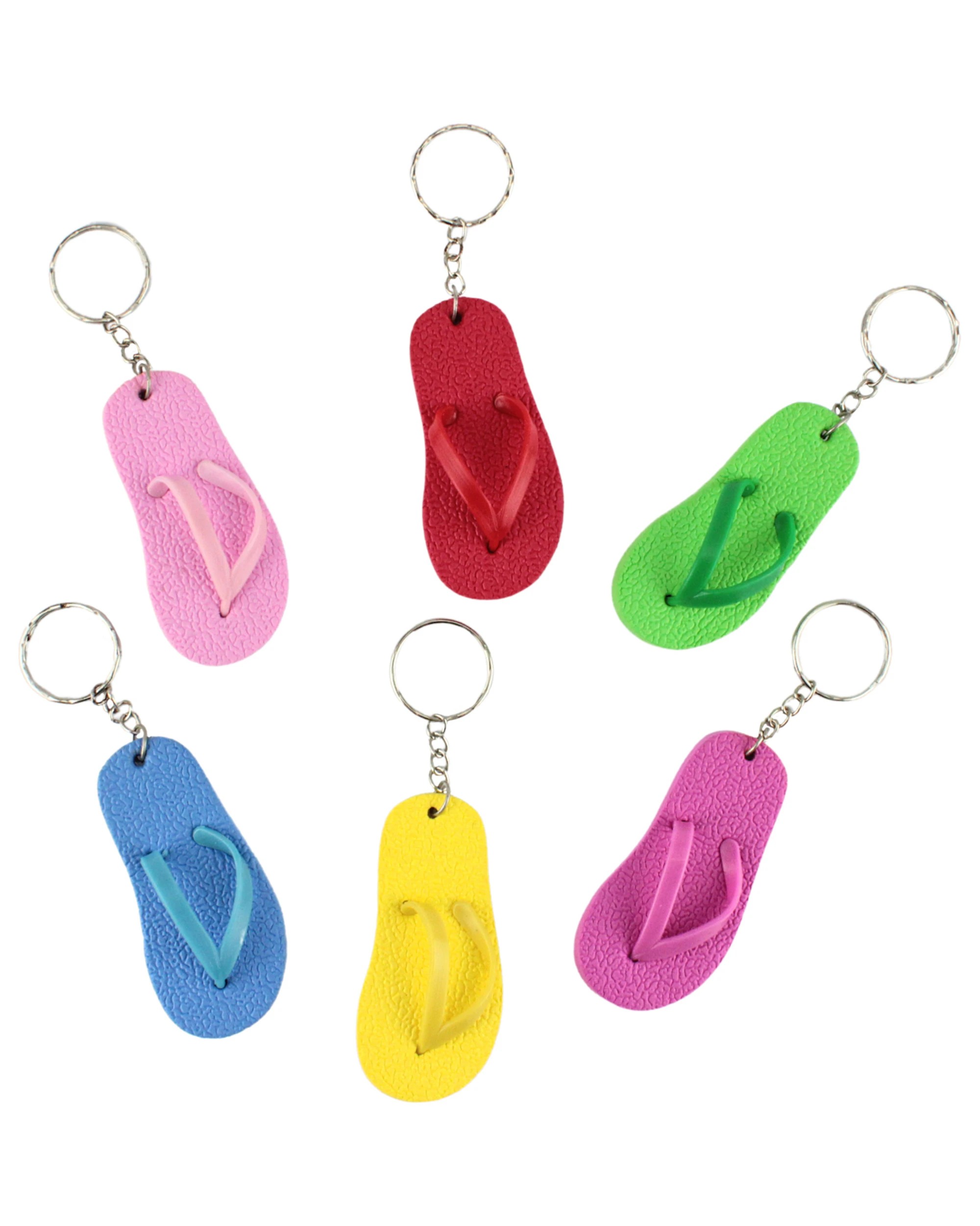 1 Partyrama Summer Thong Keyrings Pack of 12, 1 of 1