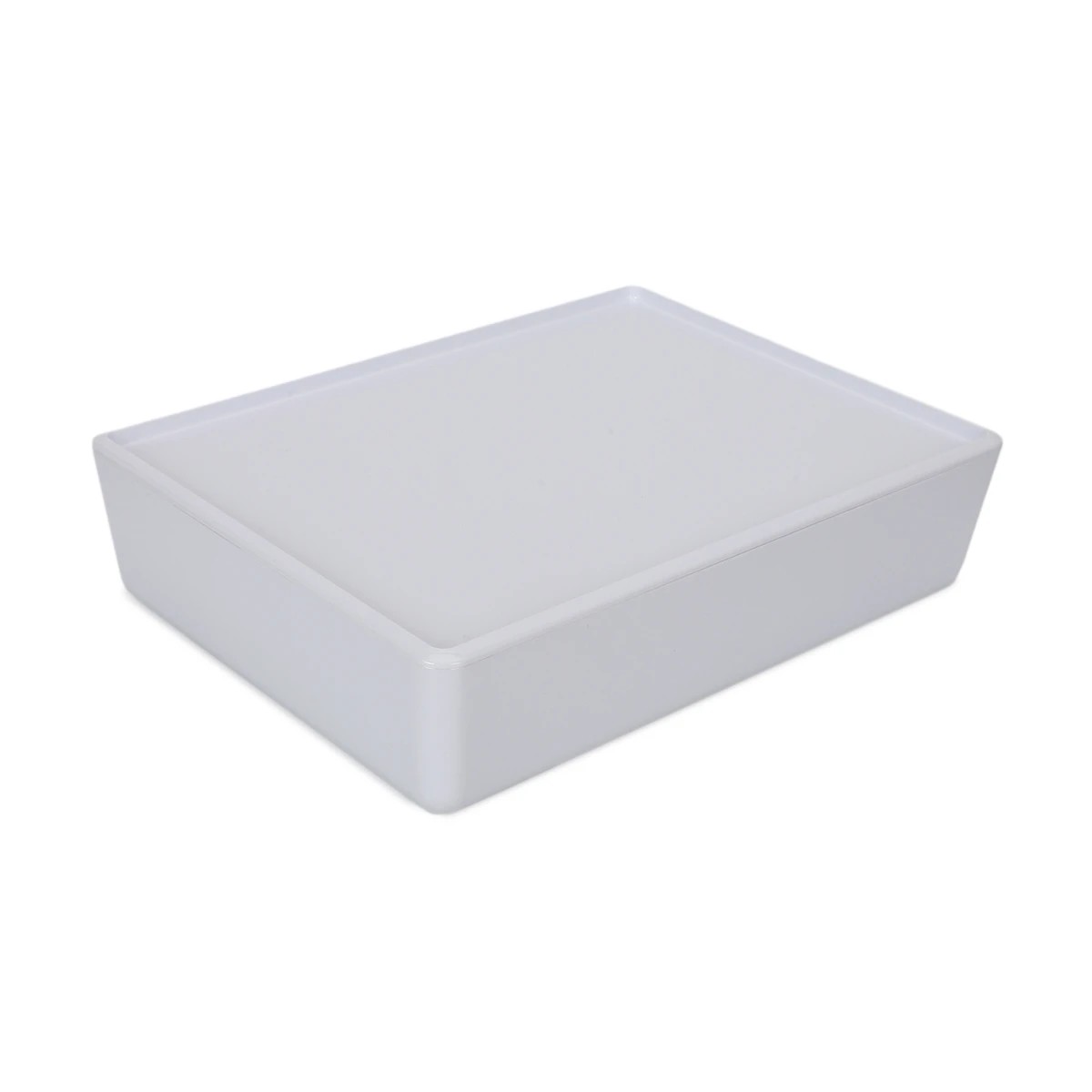7 6L Smooth and Shiny Plastic Tub - White, 7 of 7