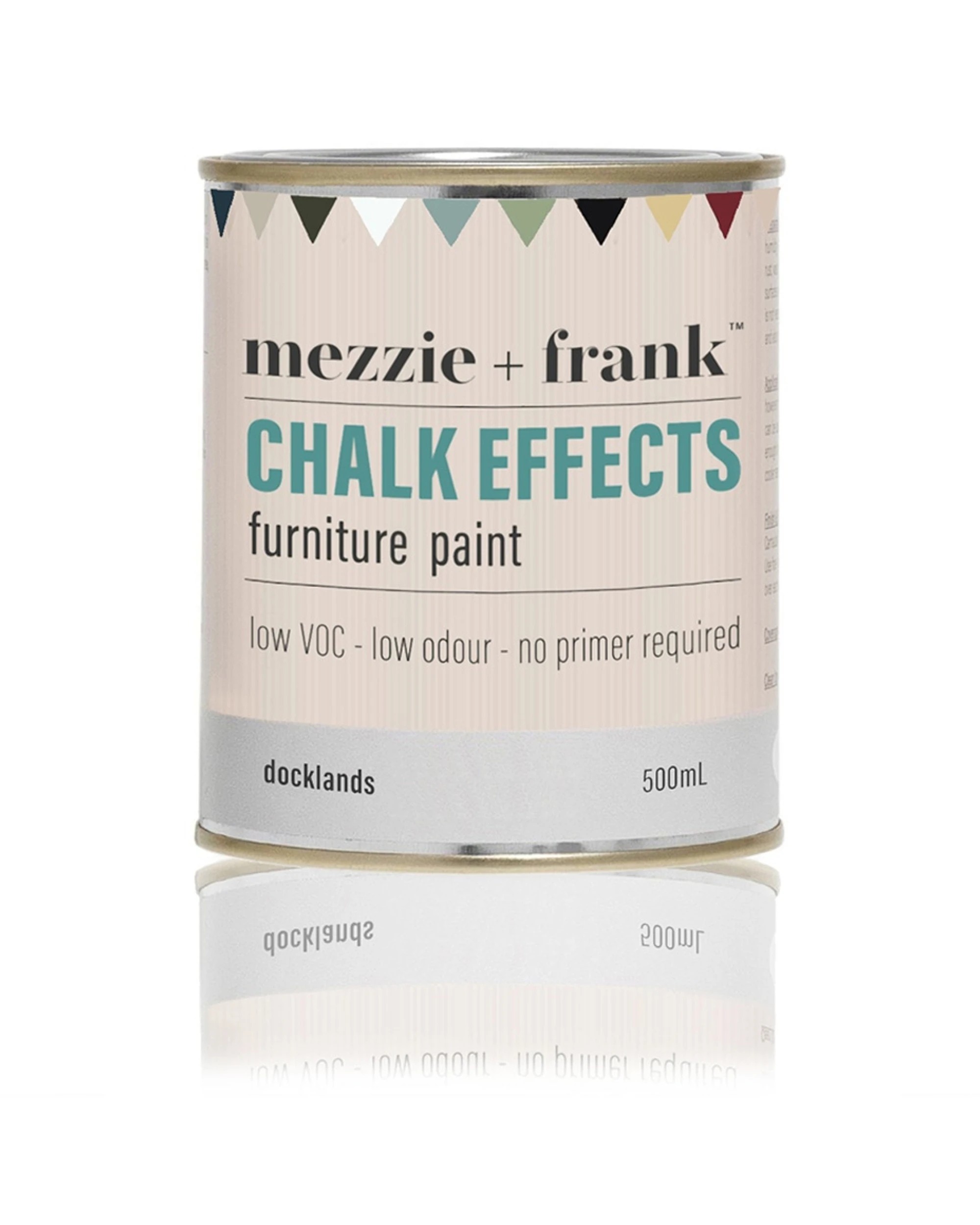 2 Mezzie+Frank Chalk Effect 0.5L Interior Water Based Furniture Paint Docklands - Multi, 2 of 5