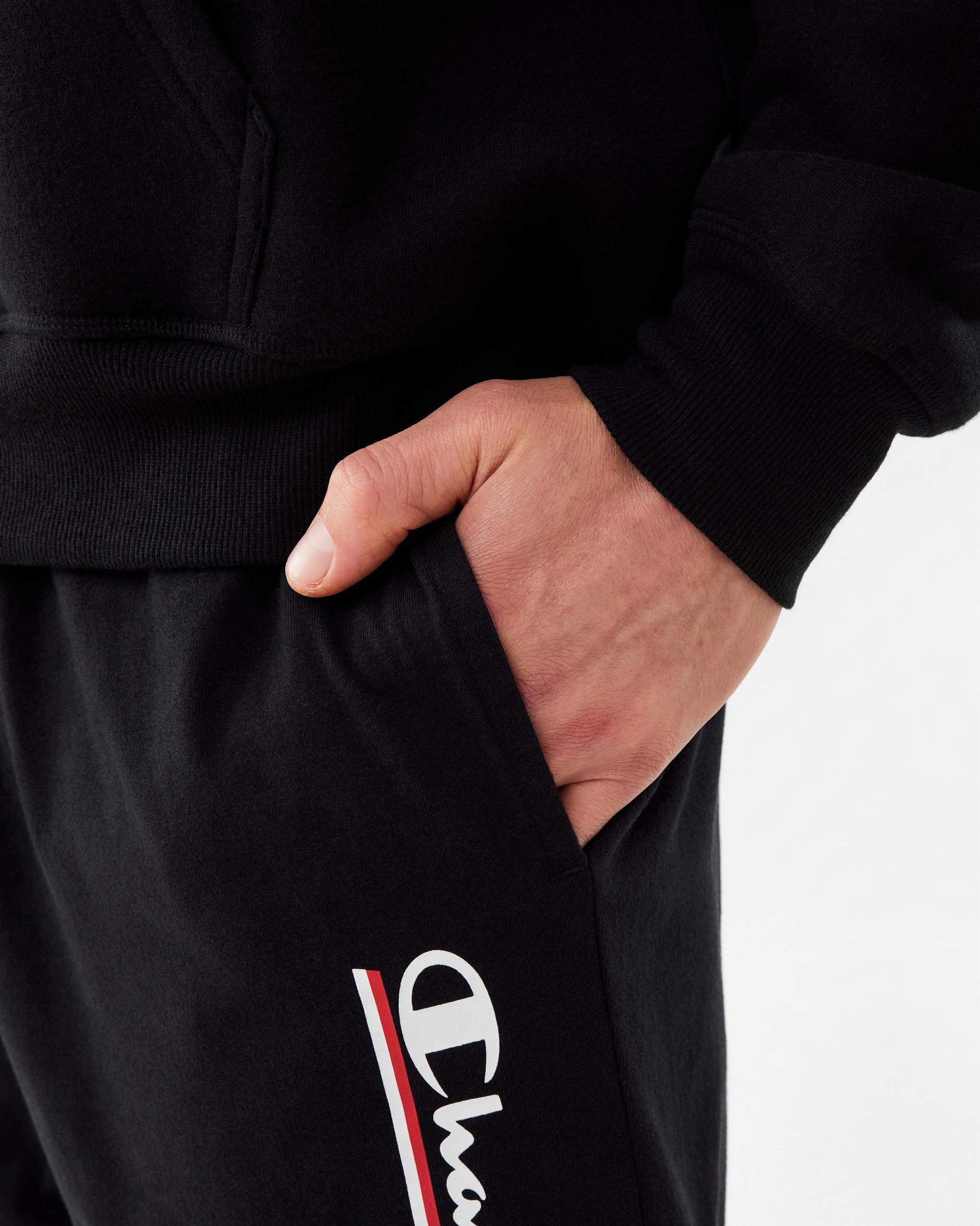 7 Champion Script Adult Shorts Black, 7 of 8