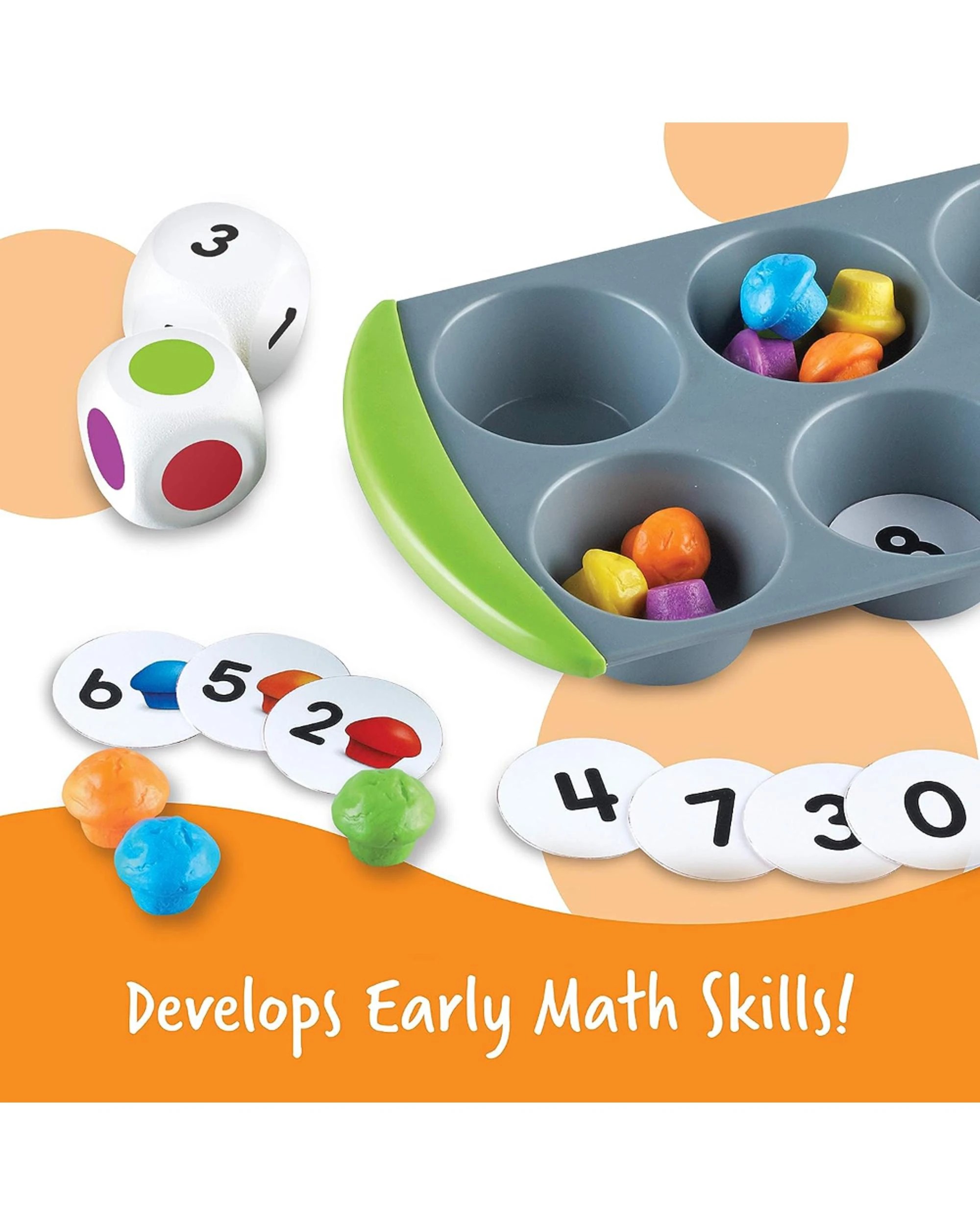 2 Mini Muffin Match Up Math Activity Set, 2 of 5