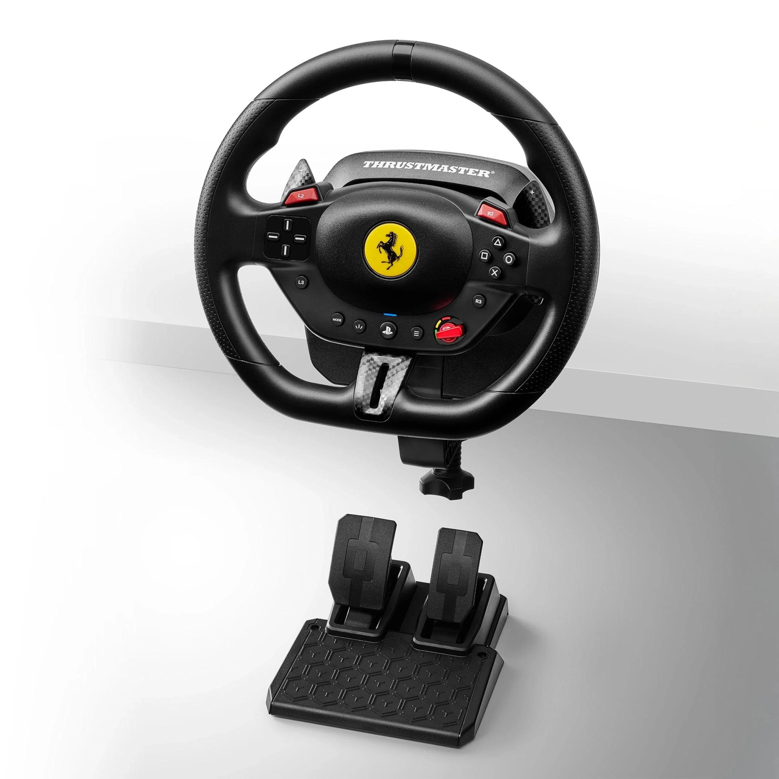 5 Thrustmaster T98-P Ferrari 296 GTB Racing Wheel For Playstation & PC - Black, 5 of 6