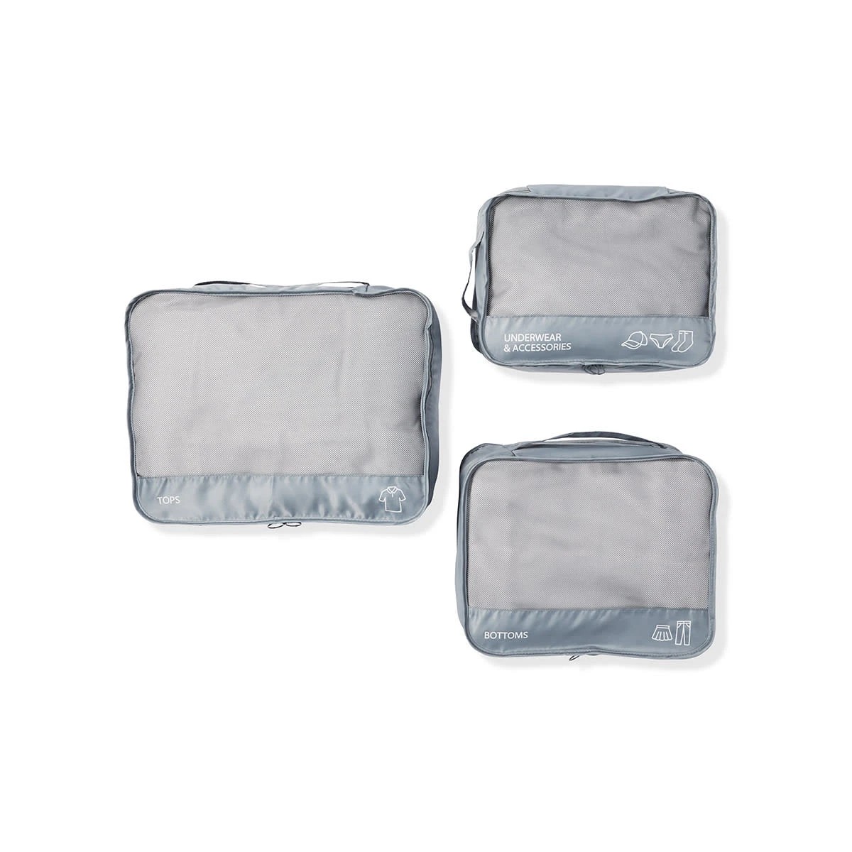 4 7 Piece Packing Cube - Grey, 4 of 10