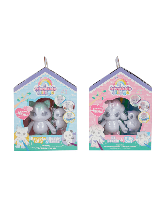 Friendship Village Create Your Own Flocked Character Set - Assorted
