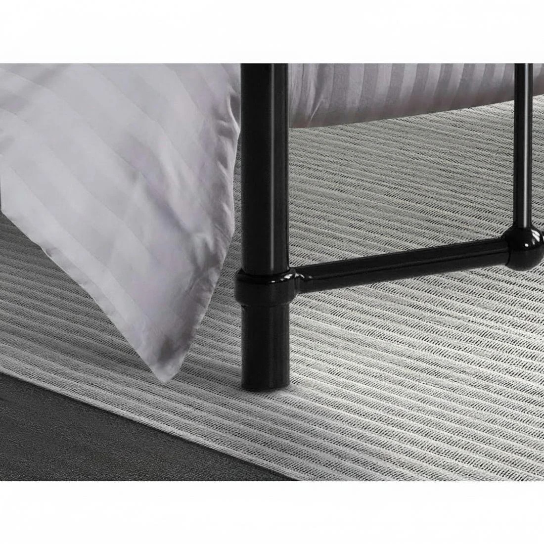 7 Artiss Bed Frame Metal Frames LEO - Single - Black, 7 of 7