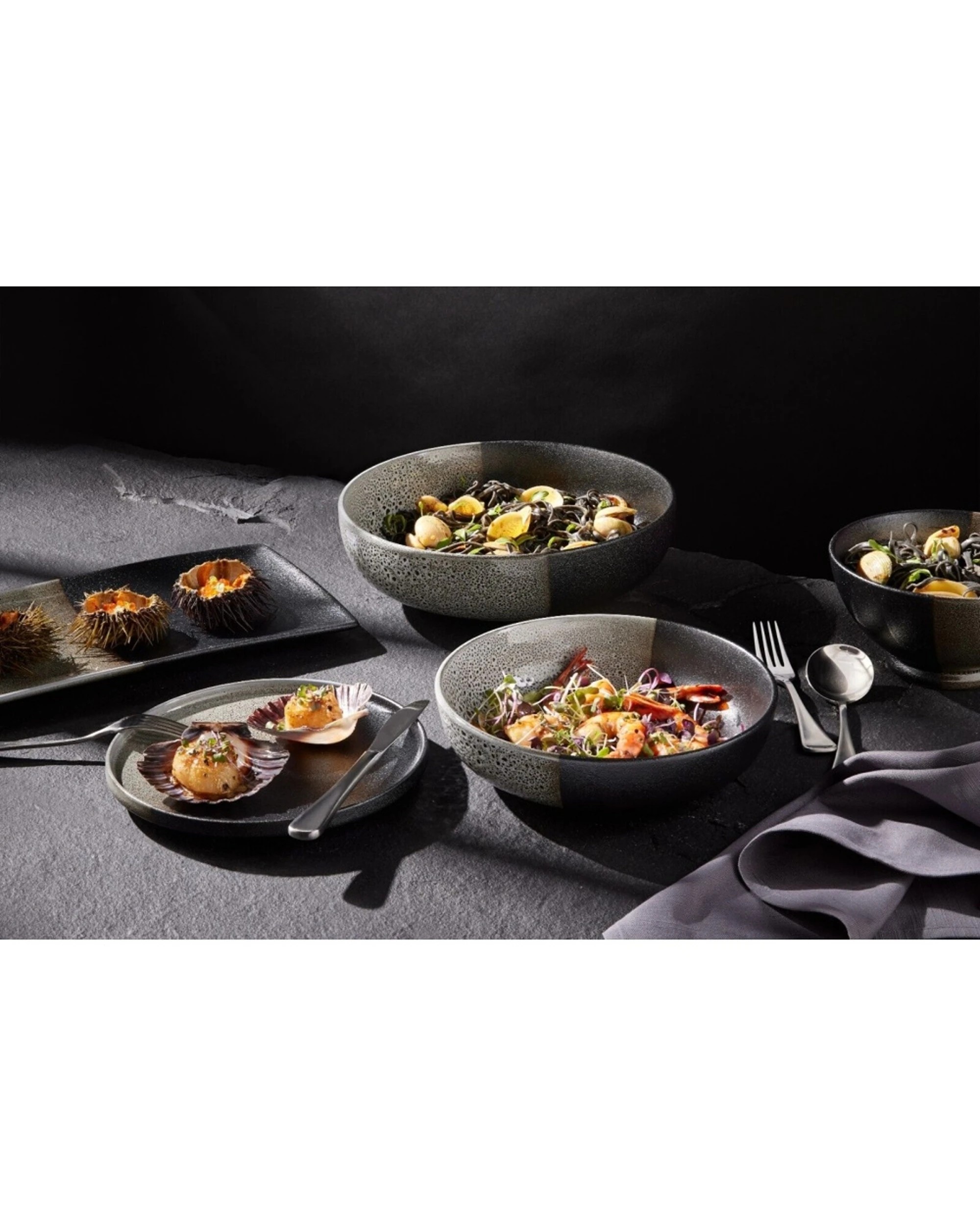 3 Maxwell & Williams Durable Ceramic Umi Serving Bowl Dinnerware 27x8cm - Multi, 3 of 5