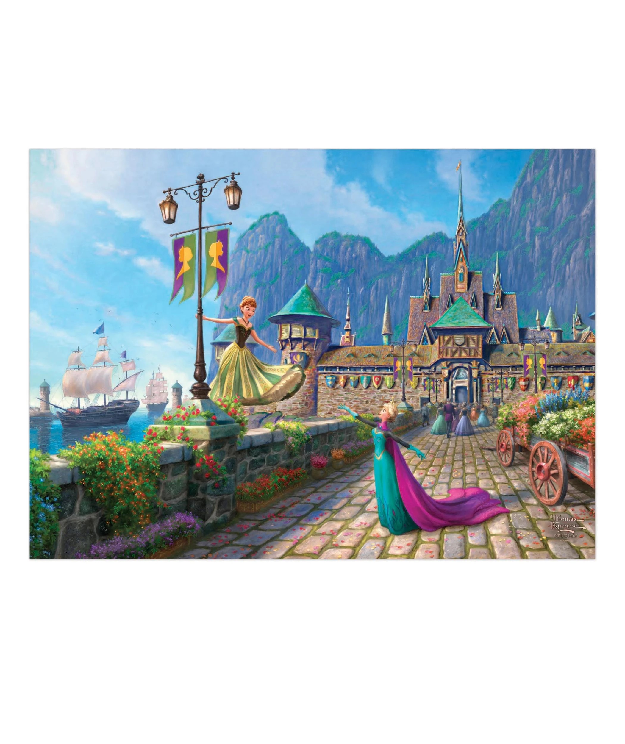 6 Harlington - Kinkade Disney Princess 1000 Piece Jigsaw Puzzle - Assorted* - Multi, 6 of 8