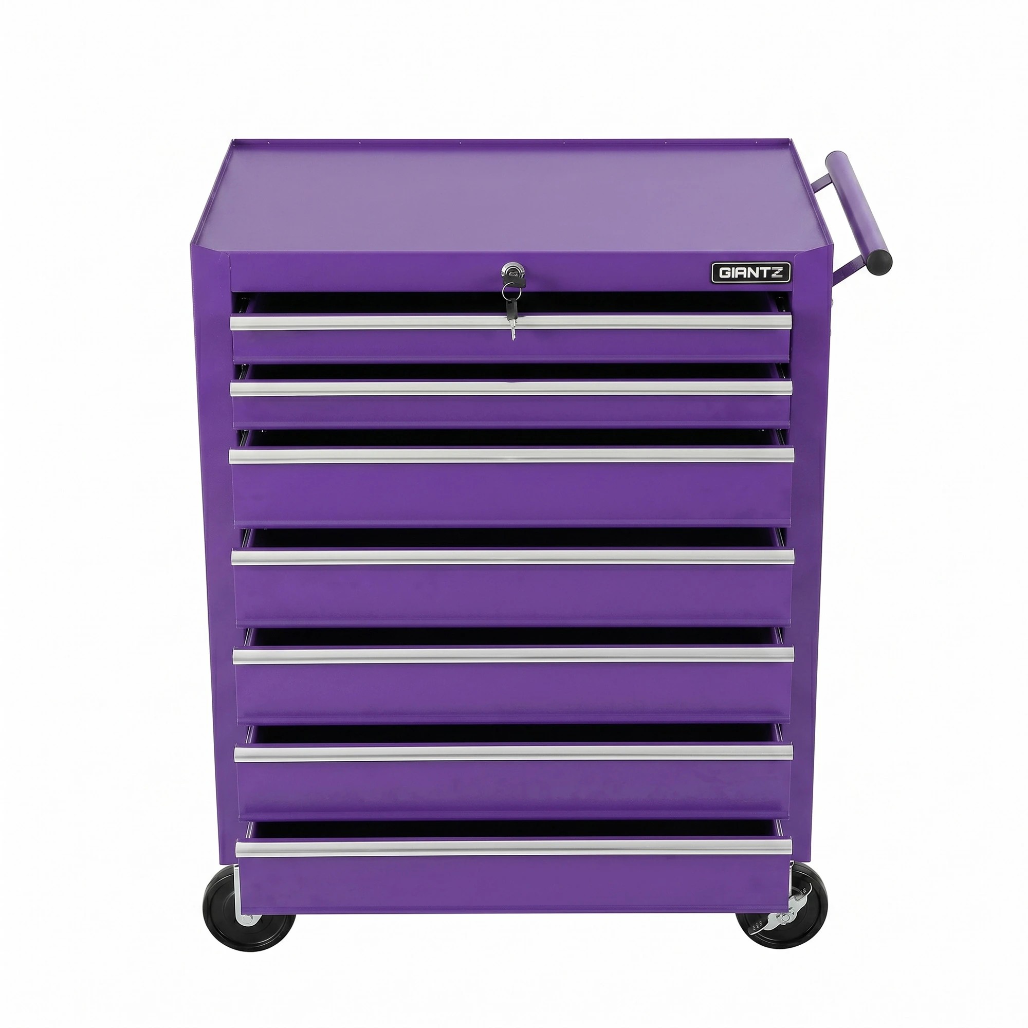 4 Giantz 7-Drawer Tool Chest Trolley Cabinet Toolbox Heavy Duty Garage Storage Organiser Purple - Purple, 4 of 8