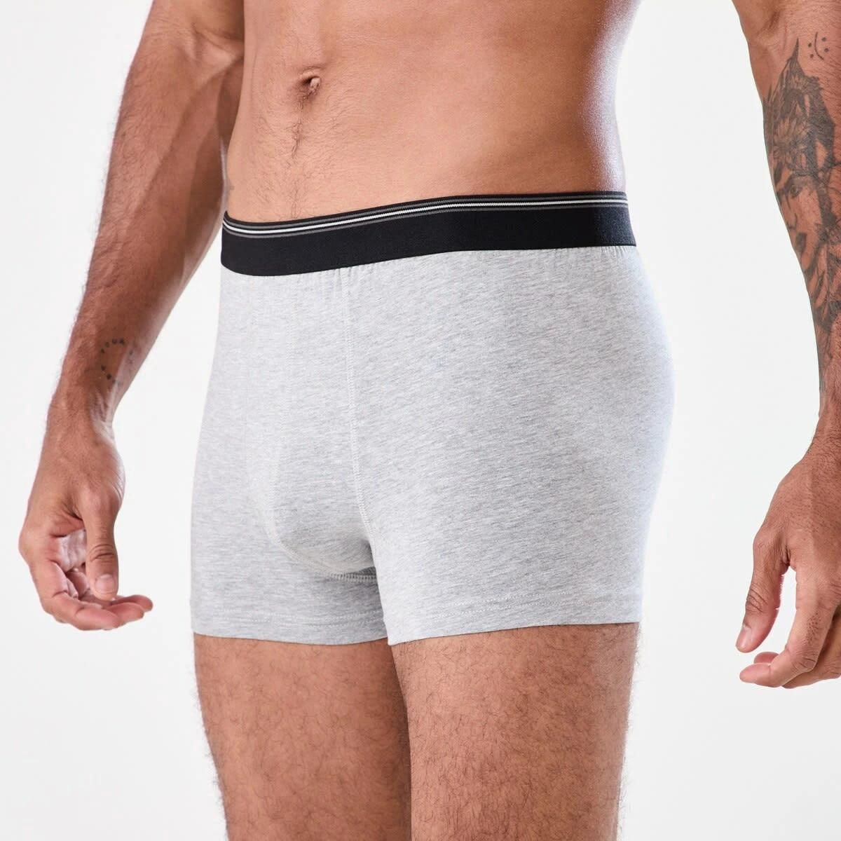 4 2 Pack Plain Trunks GREY TARMAC, 4 of 6
