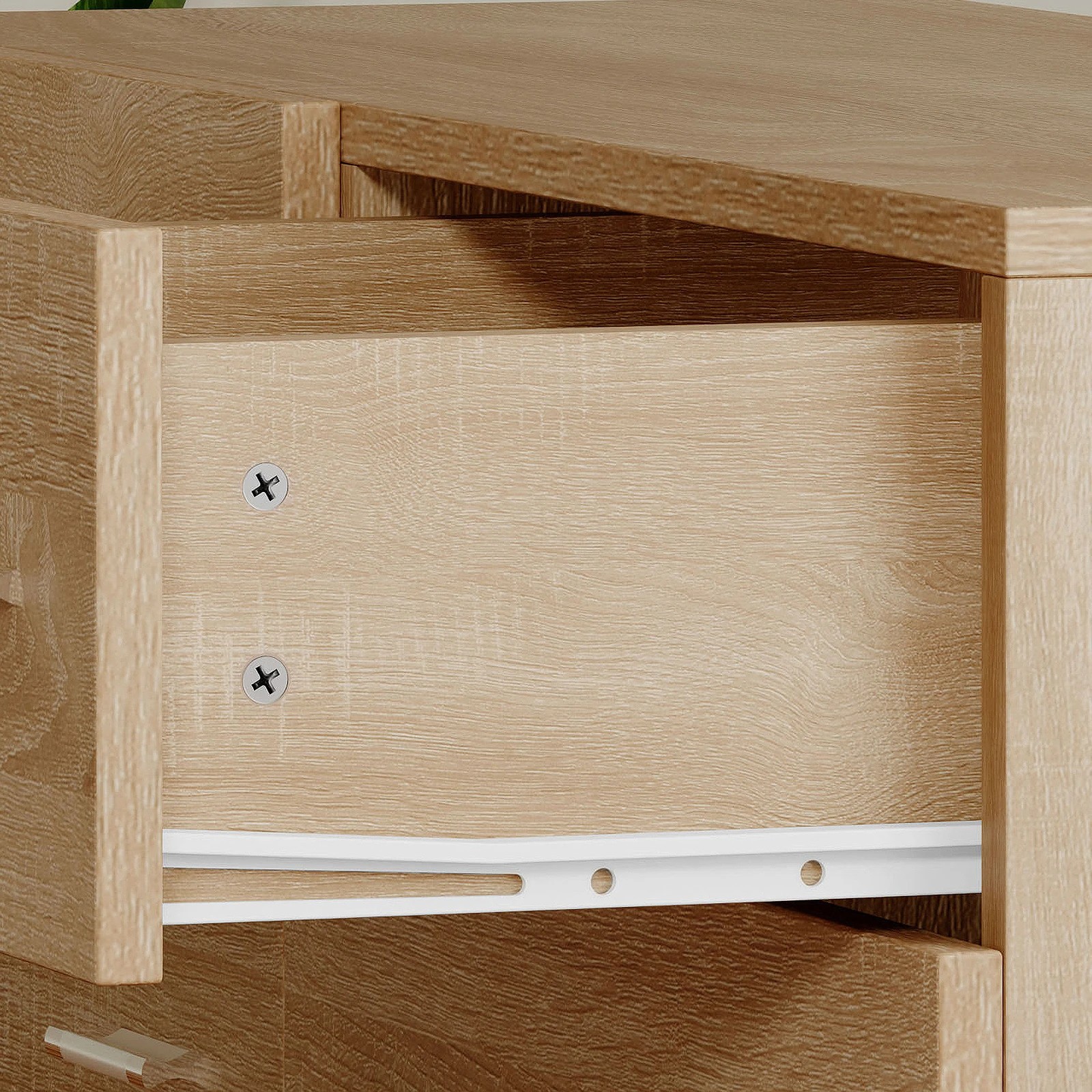 9 Alfordson 6 Chest of Drawers Hamptons Storage Dresser - Oak, 9 of 10