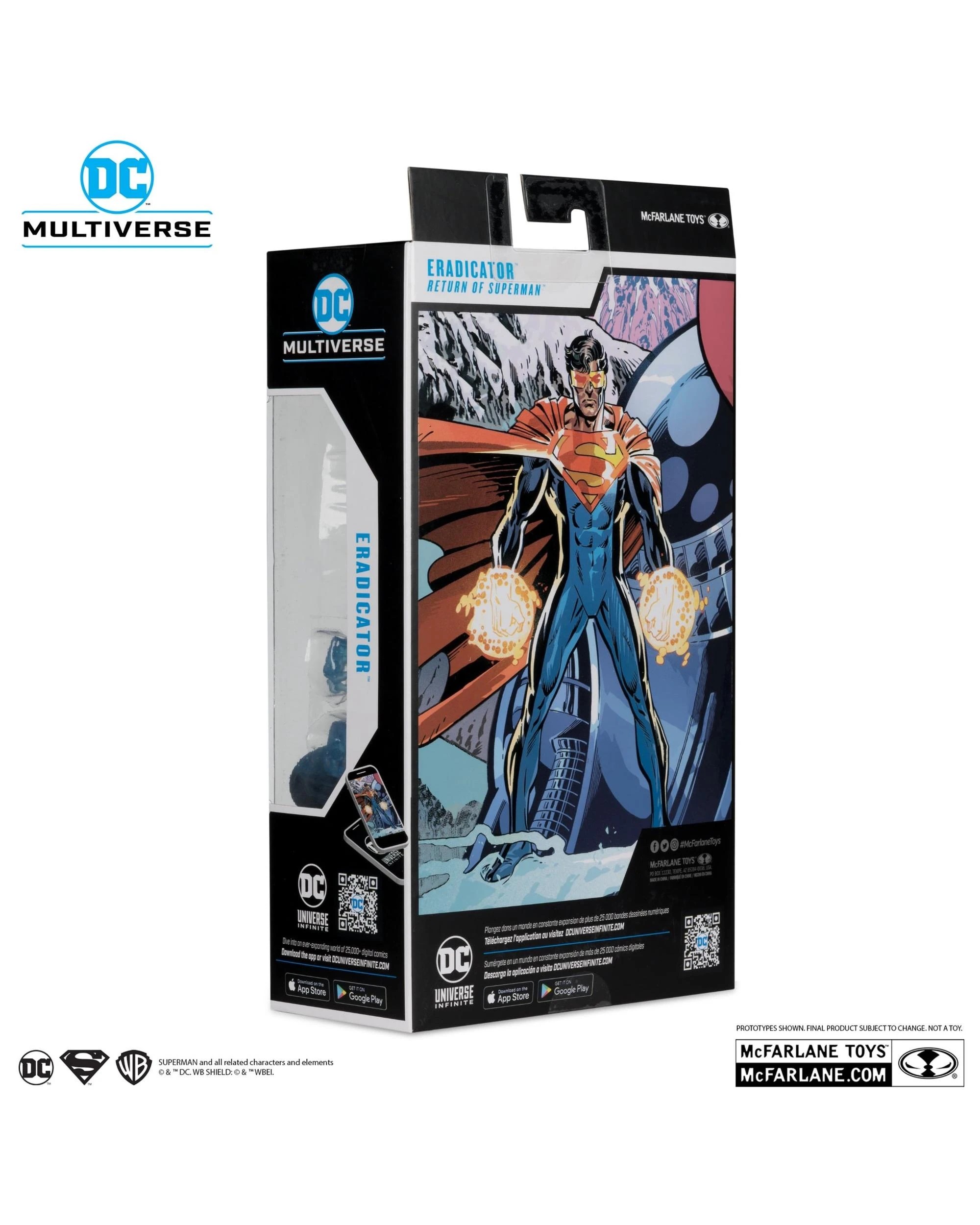 6 DC Multiverse Return of Superman Eradicator Platinum Edition 7 inch Action Figure, 6 of 6