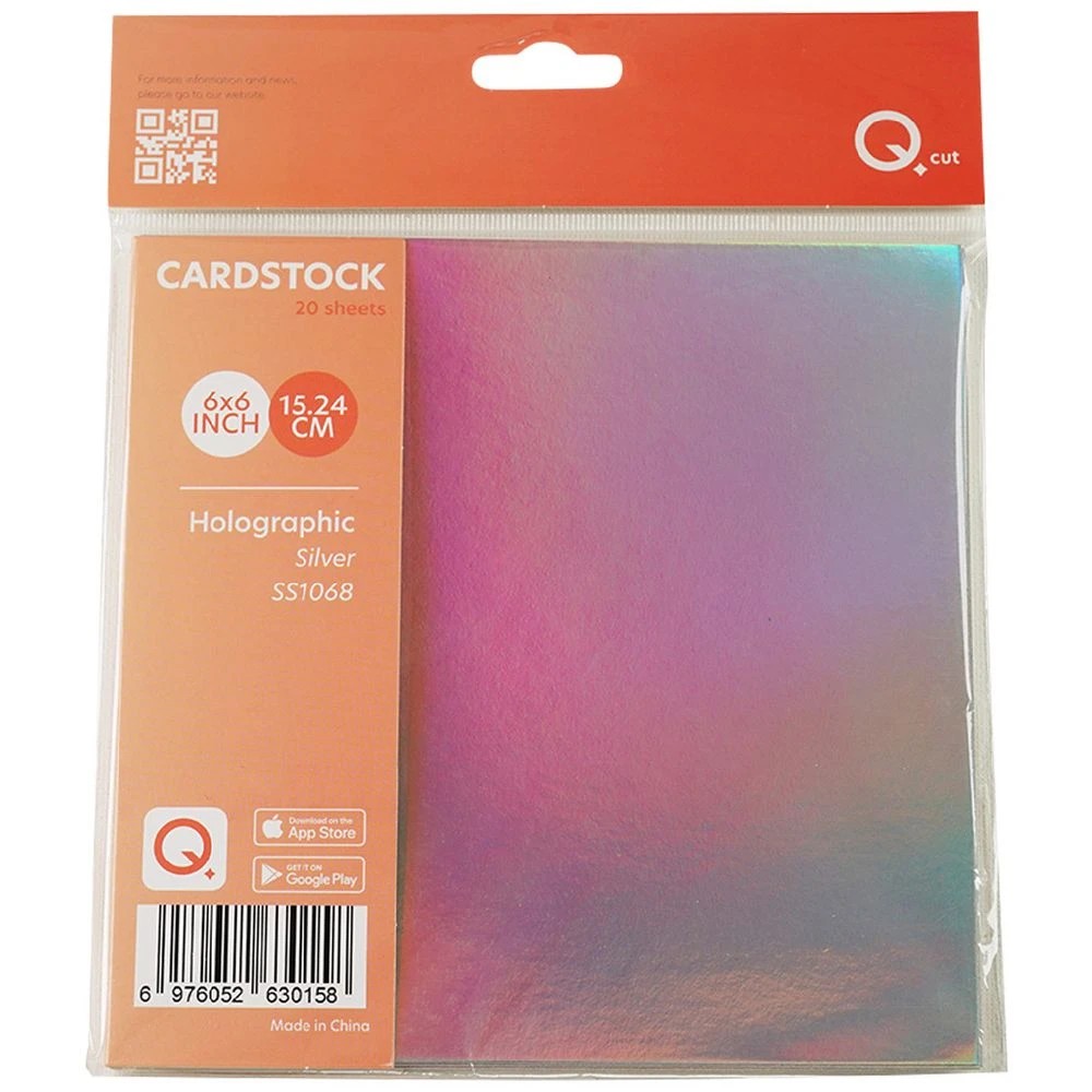 1 Qcut Specialty Cardstock Holographic 20 Pack, 1 of 2