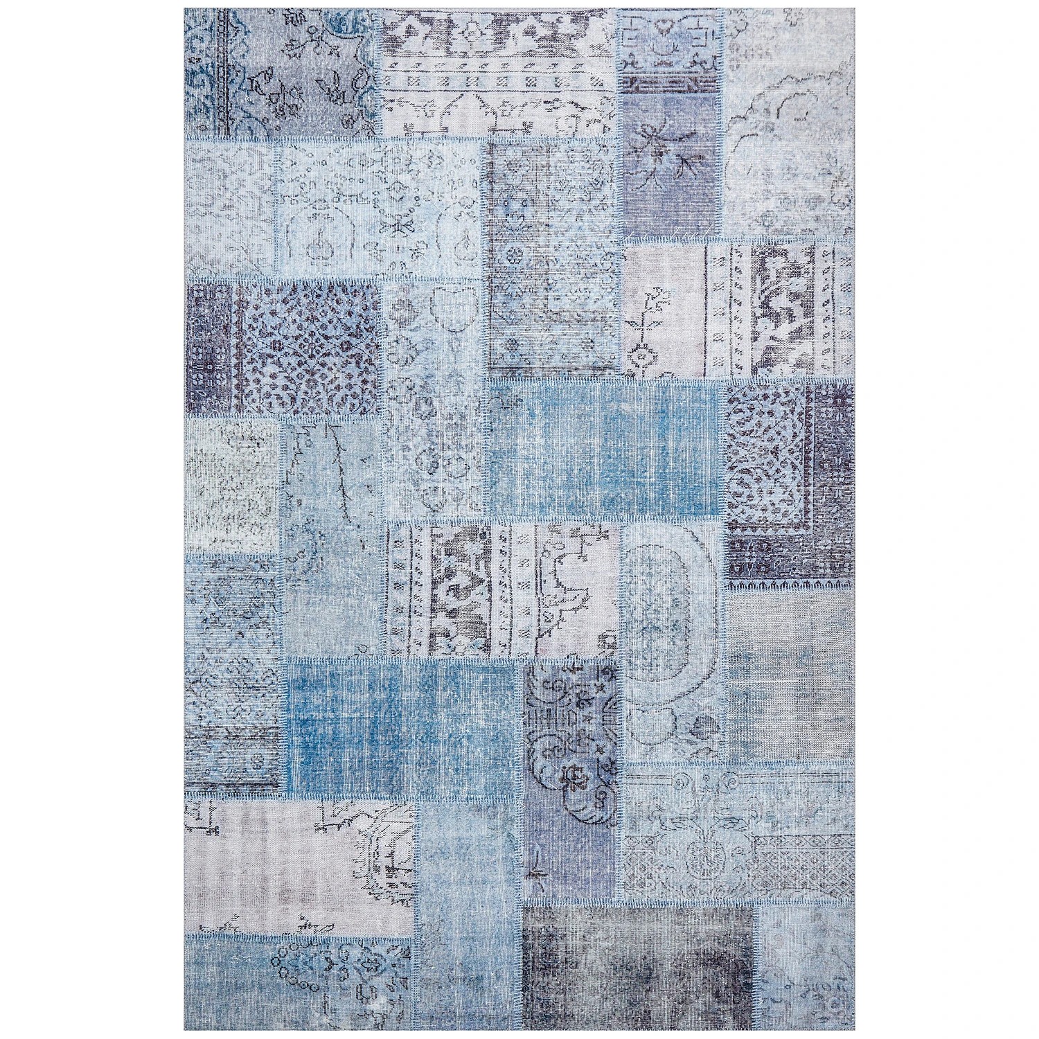 2 Common Ground Rugs Bazaar 121 280x190cm - Large Floor Rug - Blue, 2 of 9