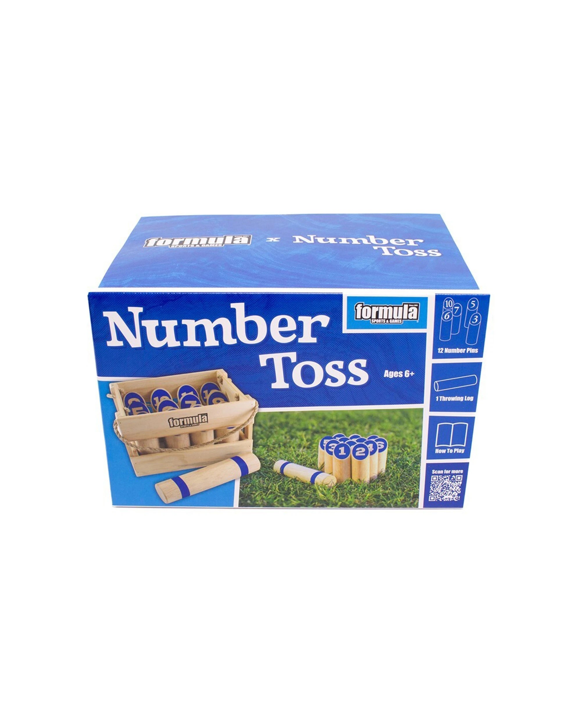 2 Formula Sports Number Toss Kids Children Outdoor Toys - Natural, 2 of 2