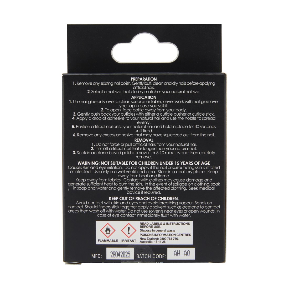 4 OXX Cosmetics 24 Pack Artificial Nails with Adhesive - Pointed Stiletto Shape, Jelly Flowers, 4 of 4