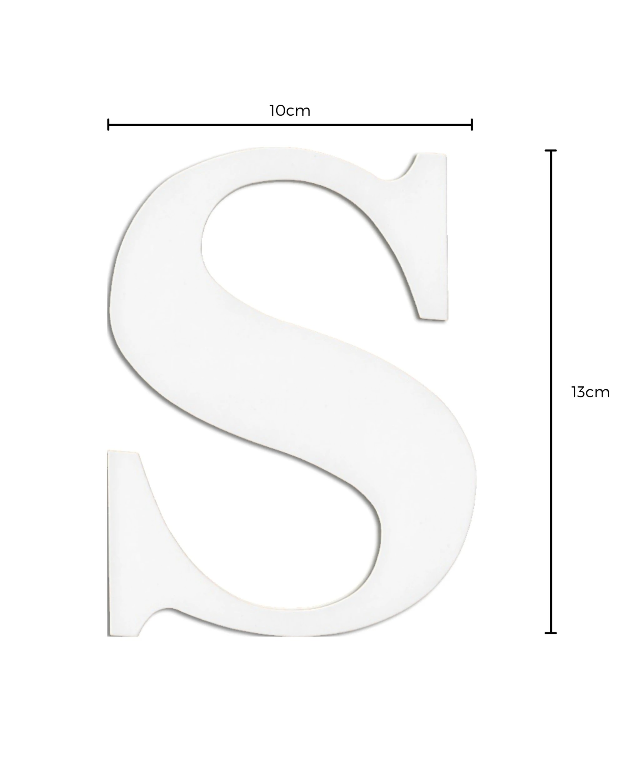 2 Party Maker Cardboard Letter S Pack of 2 - White, 2 of 3