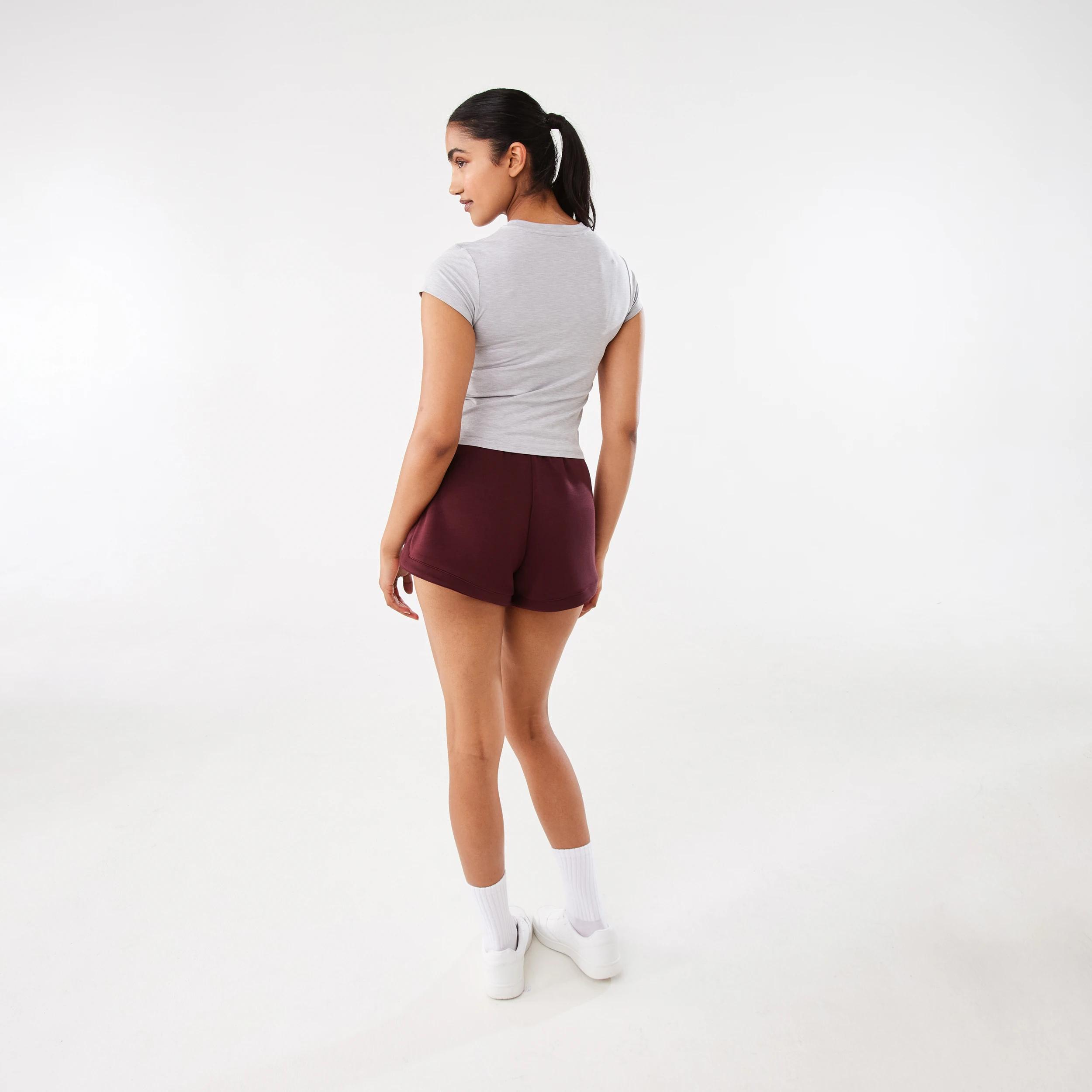 3 Active Womens Scuba Shorts BURGUNDY CHERRY, 3 of 7