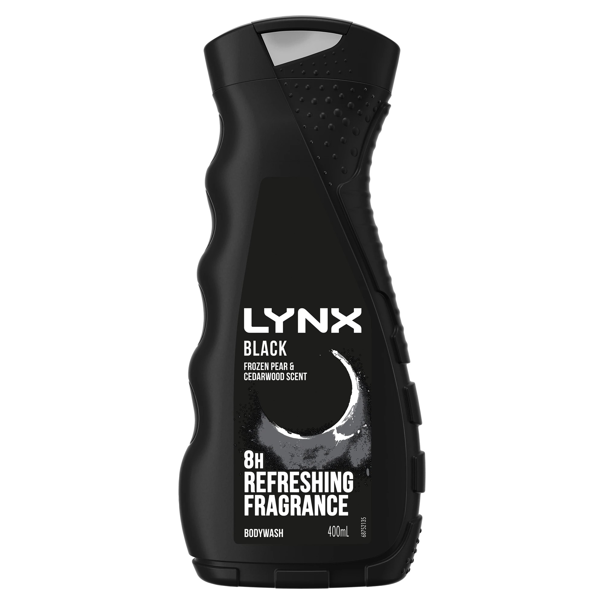 1 LYNX Black 8-Hour Refreshing Fragrance Bodywash 400ml - Frozen Pear and Cedarwood Scent, 1 of 6